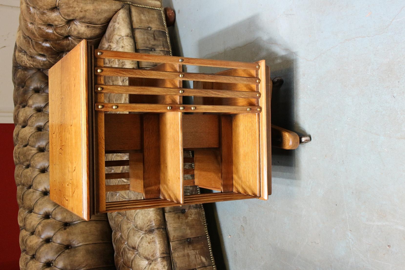 19th Century Oak Revolving Bookcase Maple & Co 1