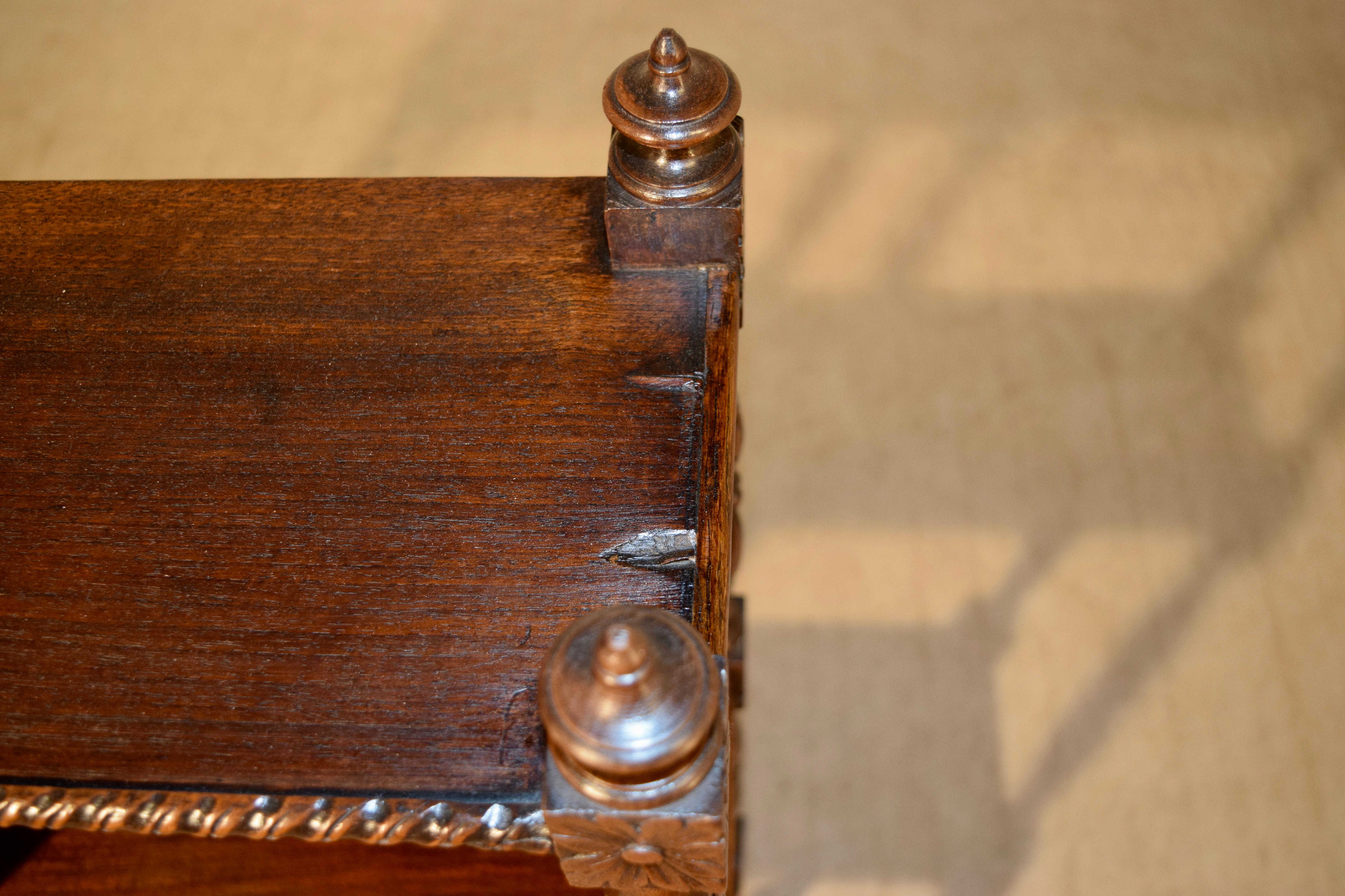 Turned 19th Century Oak Shelf from France