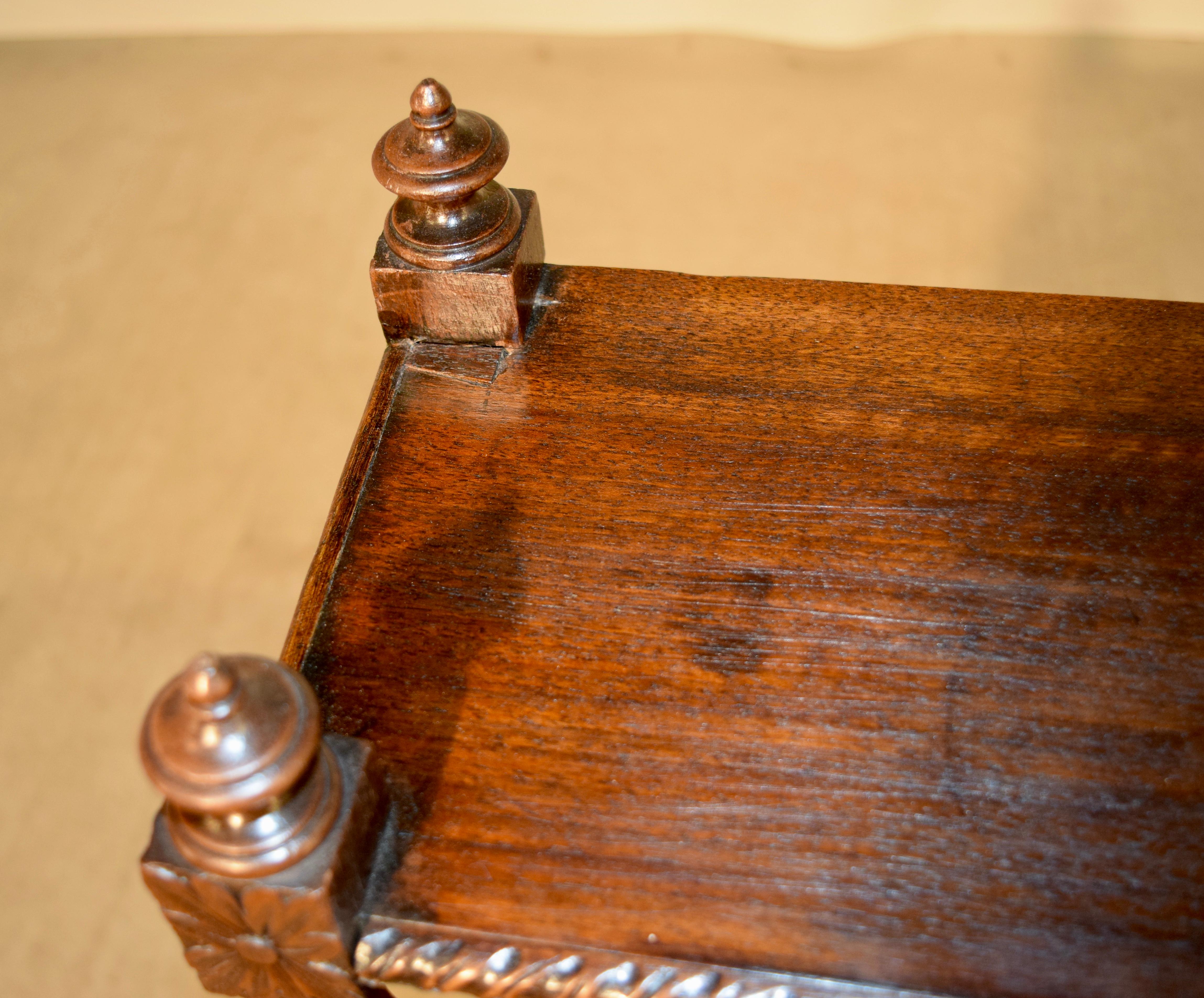 19th Century Oak Shelf from France In Good Condition In High Point, NC