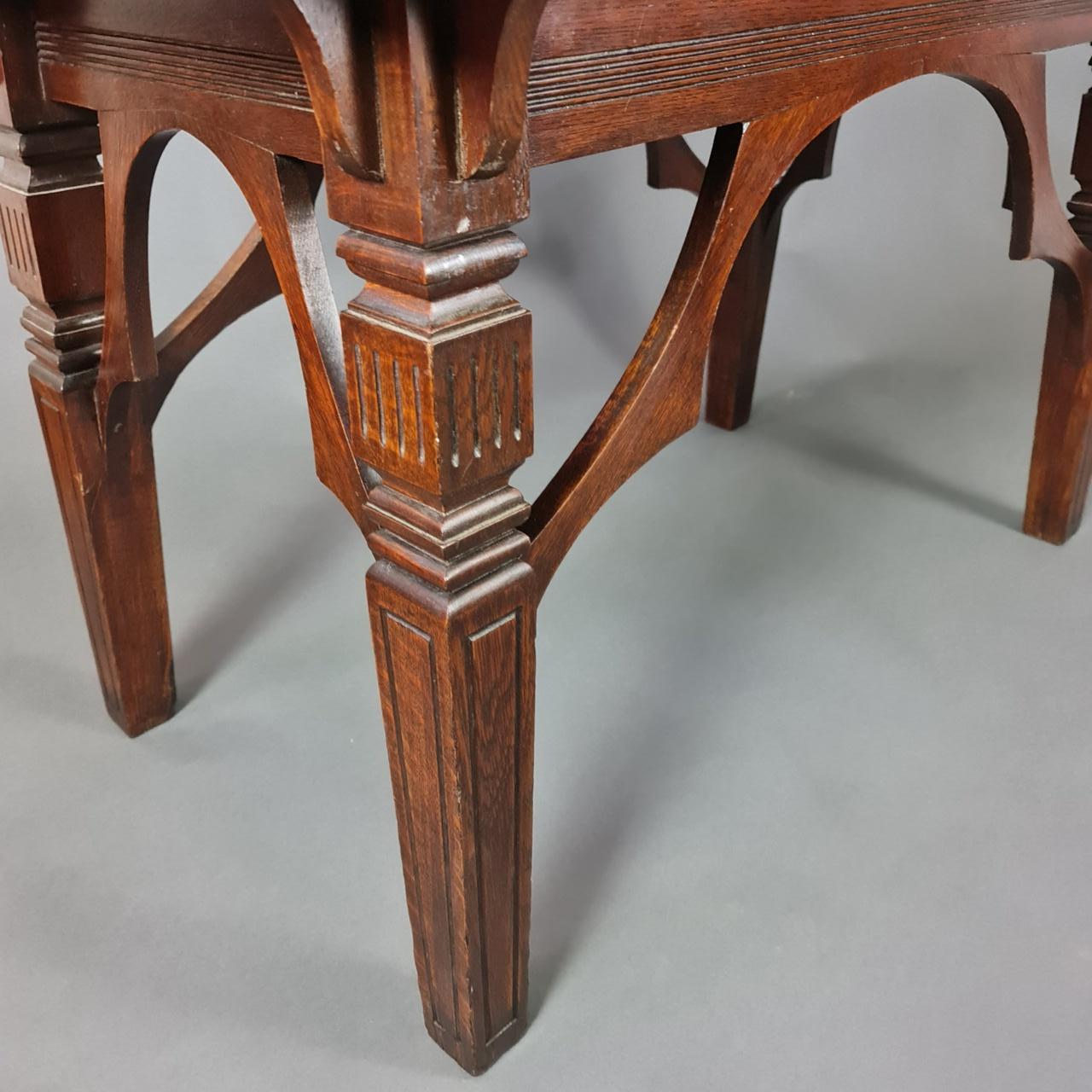 Hand-Crafted 19th Century Oak side table  attributed to Dr Christopher Dresser For Sale