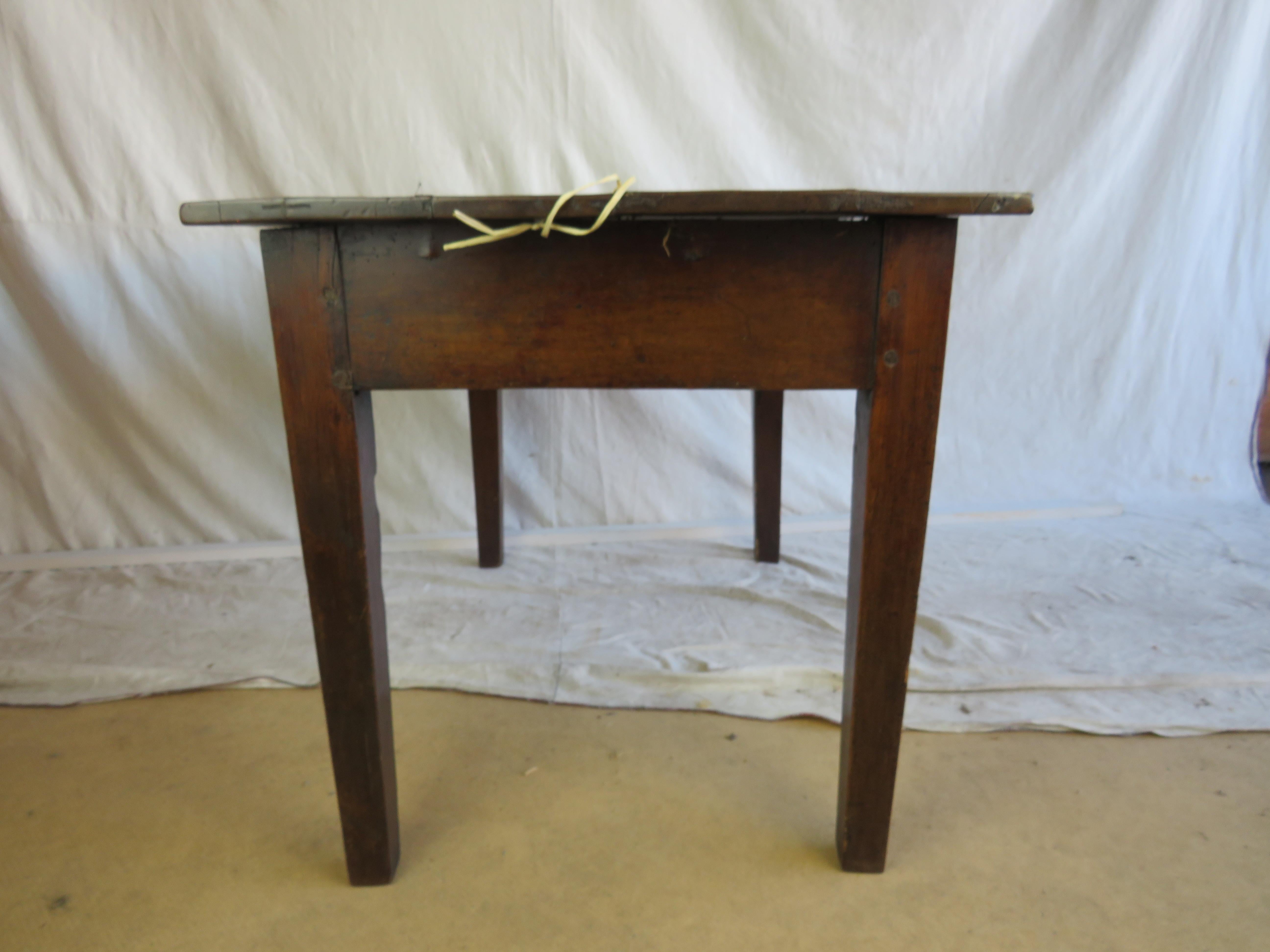 19th Century Oak Side Table 2