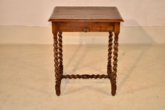 19th Century Oak Side Table from England