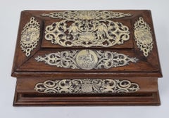 19th Century Oak Silver Box