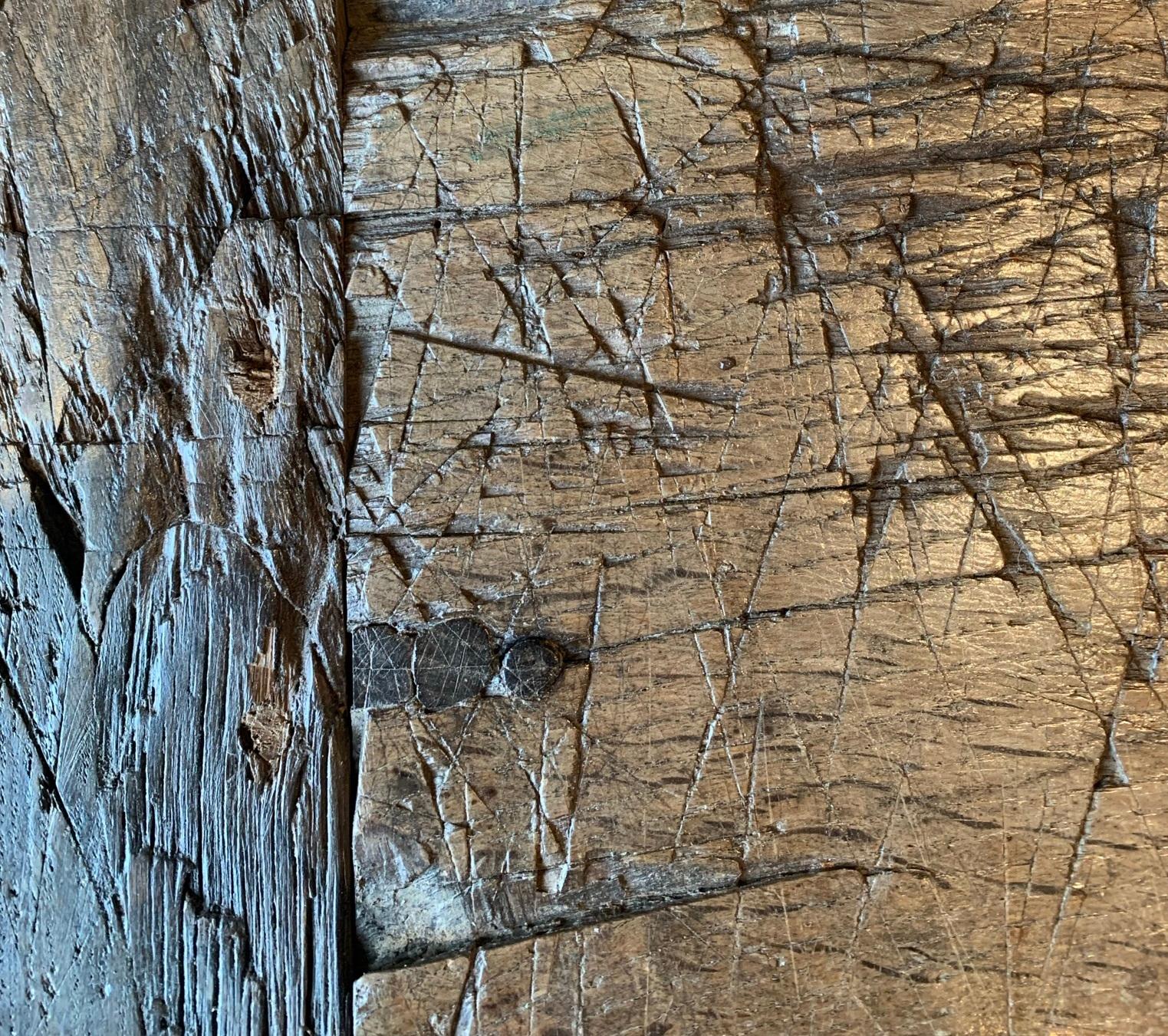 Table de réfectoire à tréteaux en Oak du 19e siècle 3