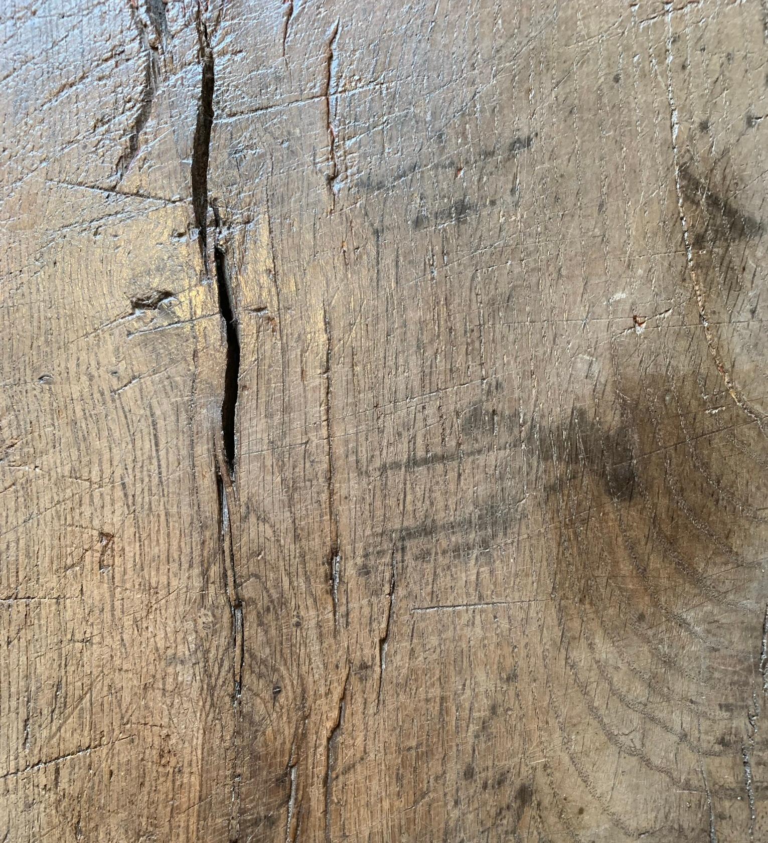 19th Century Oak Trestle Refectory Table 1