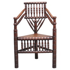 19th Century oak turners chair