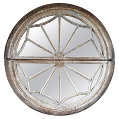 Used 19th Century Oak Window Frame Mirror