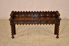 19th Century, Oak Window Seat