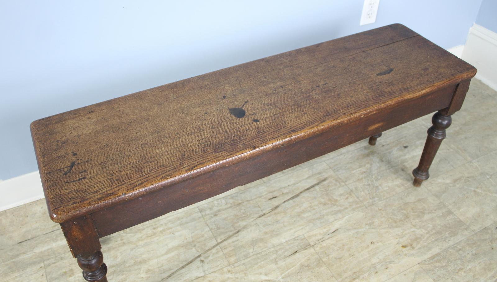 19th Century Oak Window Seat 1