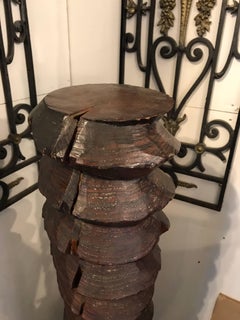 19th Century Oak Wine Press Screw