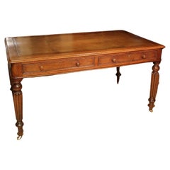 19th Century oak writing table