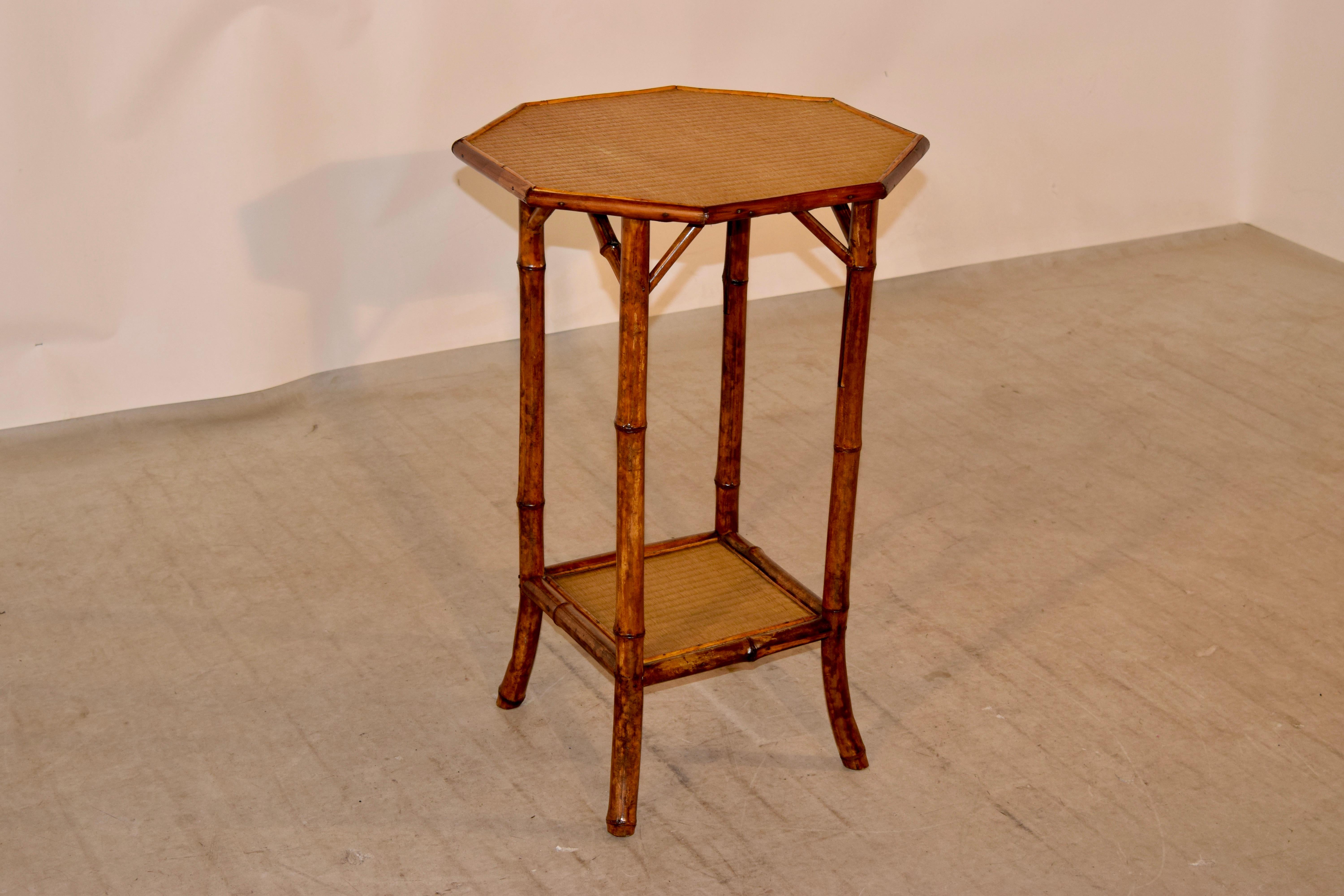 French 19th Century Octagonal Bamboo Table