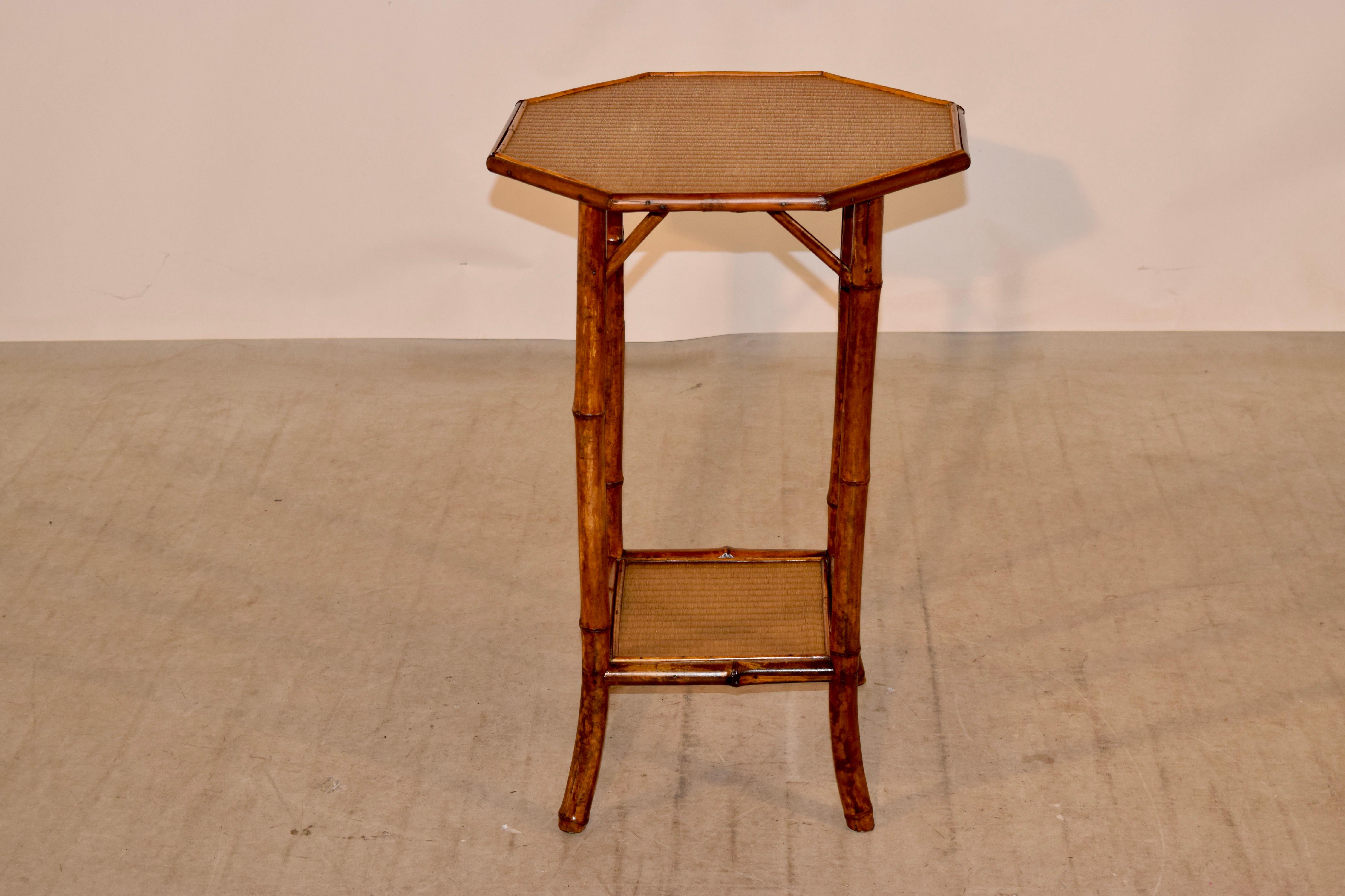 19th Century Octagonal Bamboo Table In Good Condition In High Point, NC