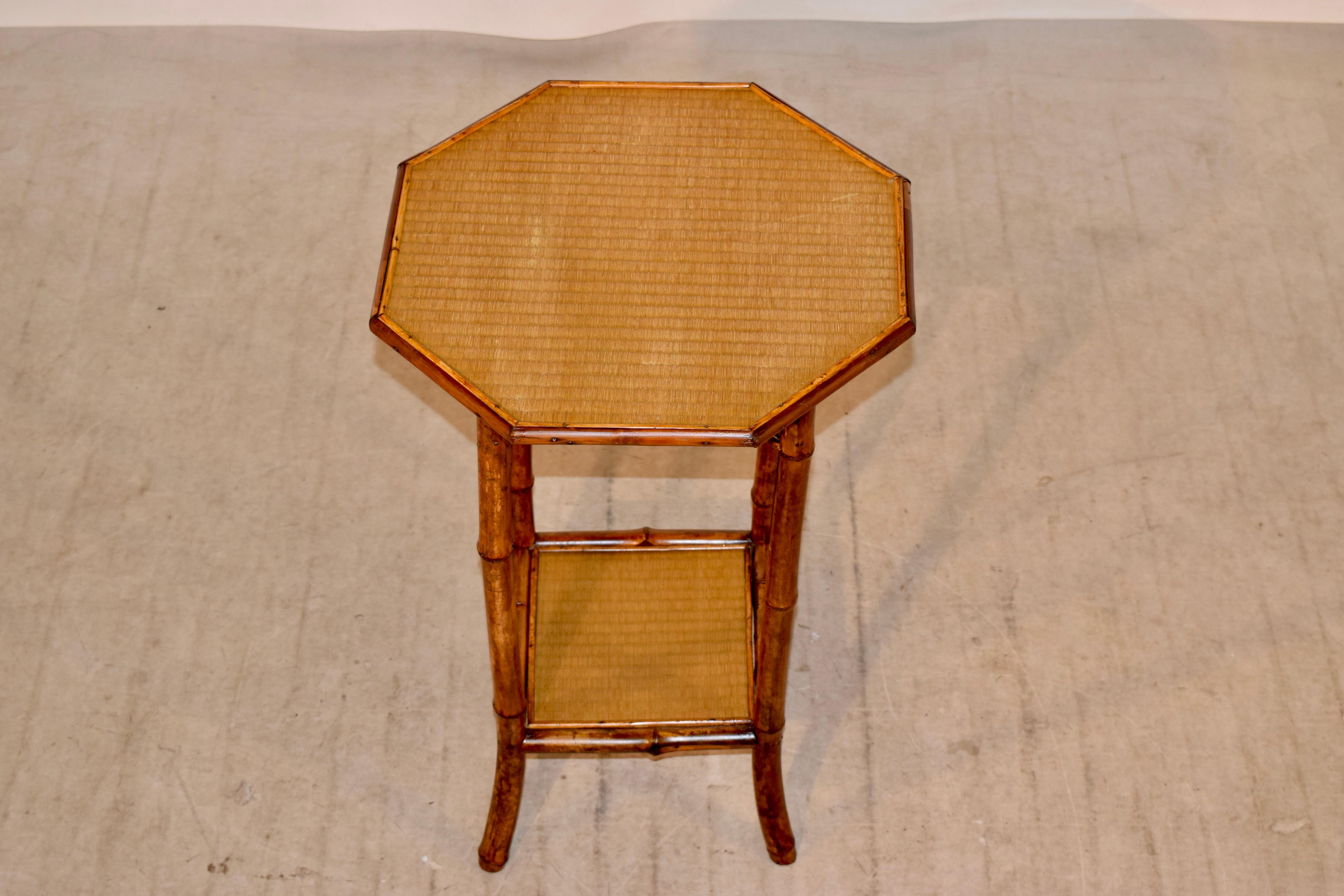 19th Century Octagonal Bamboo Table 1