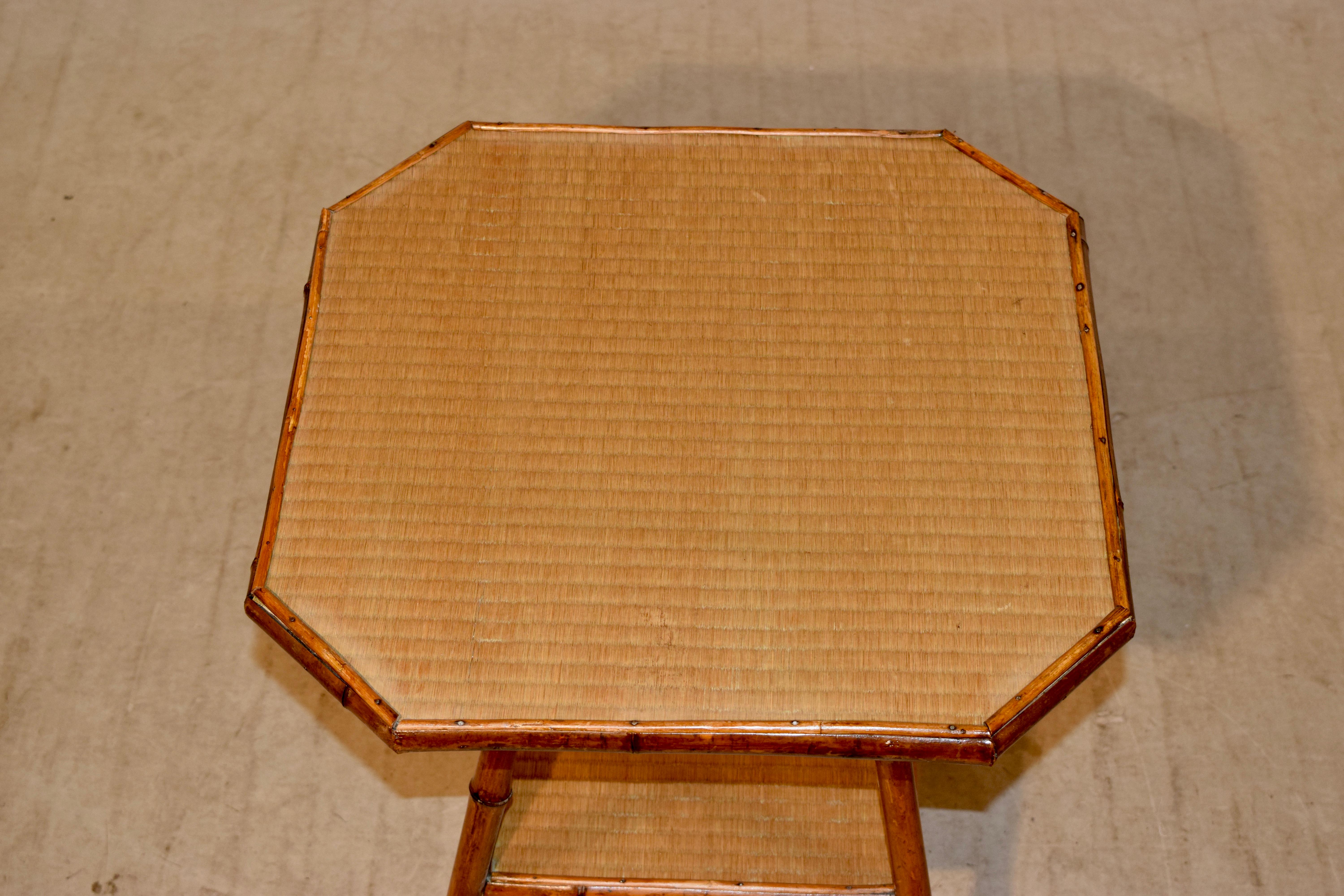 19th Century Octagonal Bamboo Table 3