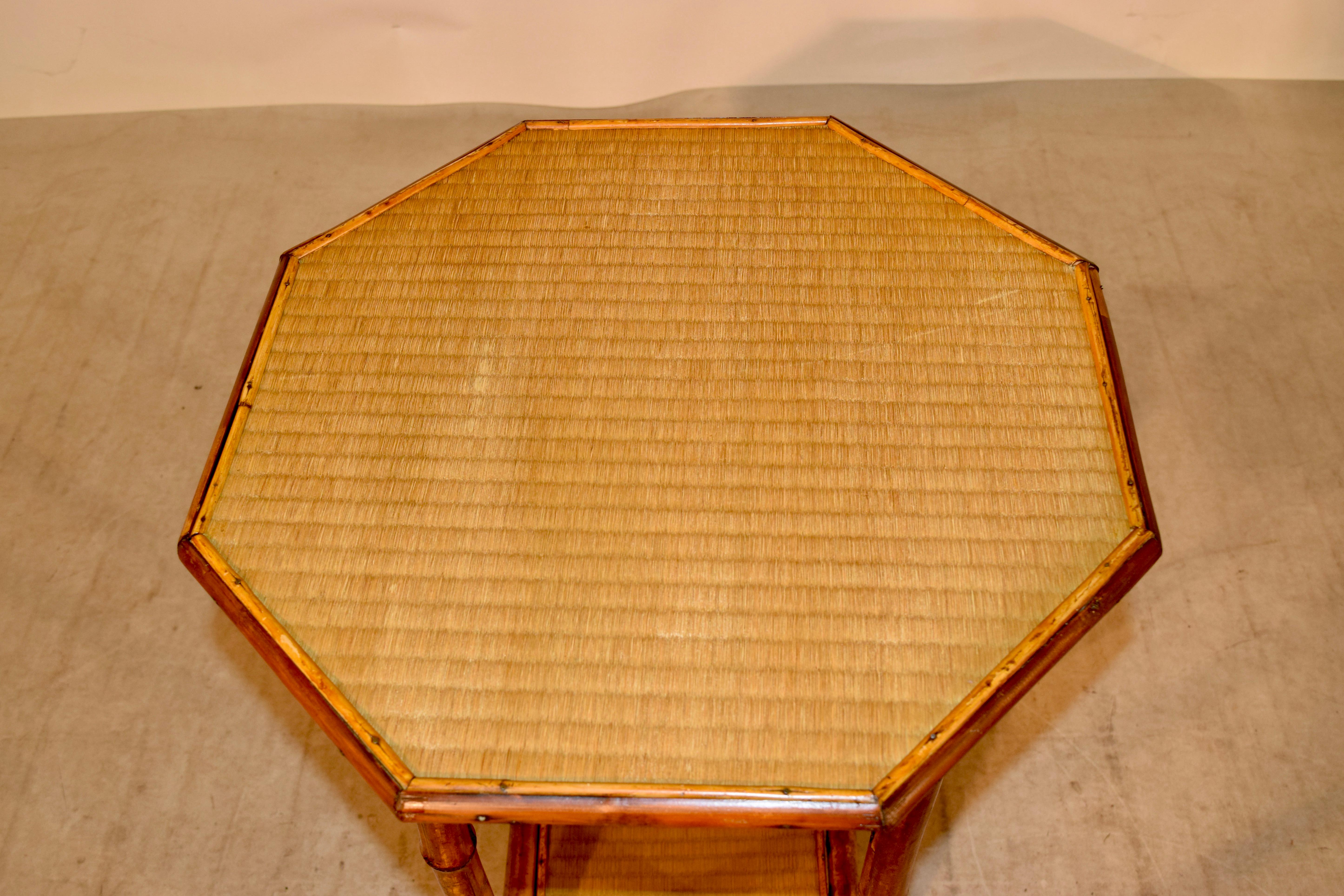 19th Century Octagonal Bamboo Table 3