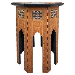 19th Century Octagonal Syrian Inlaid Drinks Table