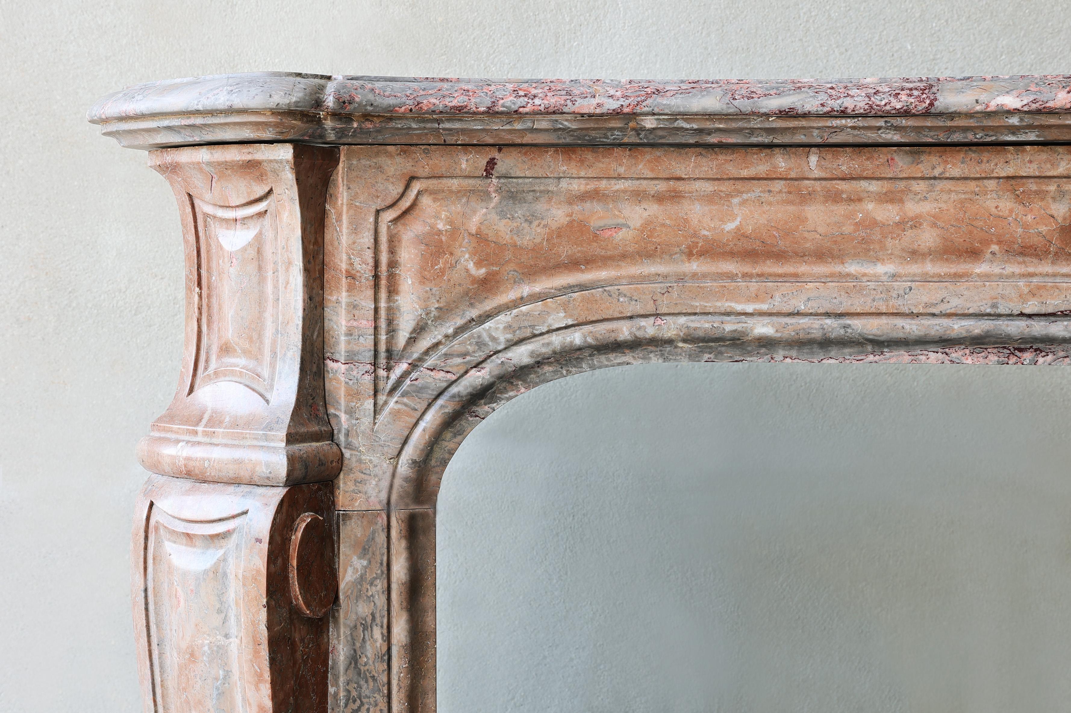 19th Century French Marble Mantel For Sale
