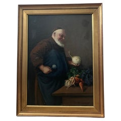 19th Century Oil Marouflé Painting H. Hartwich