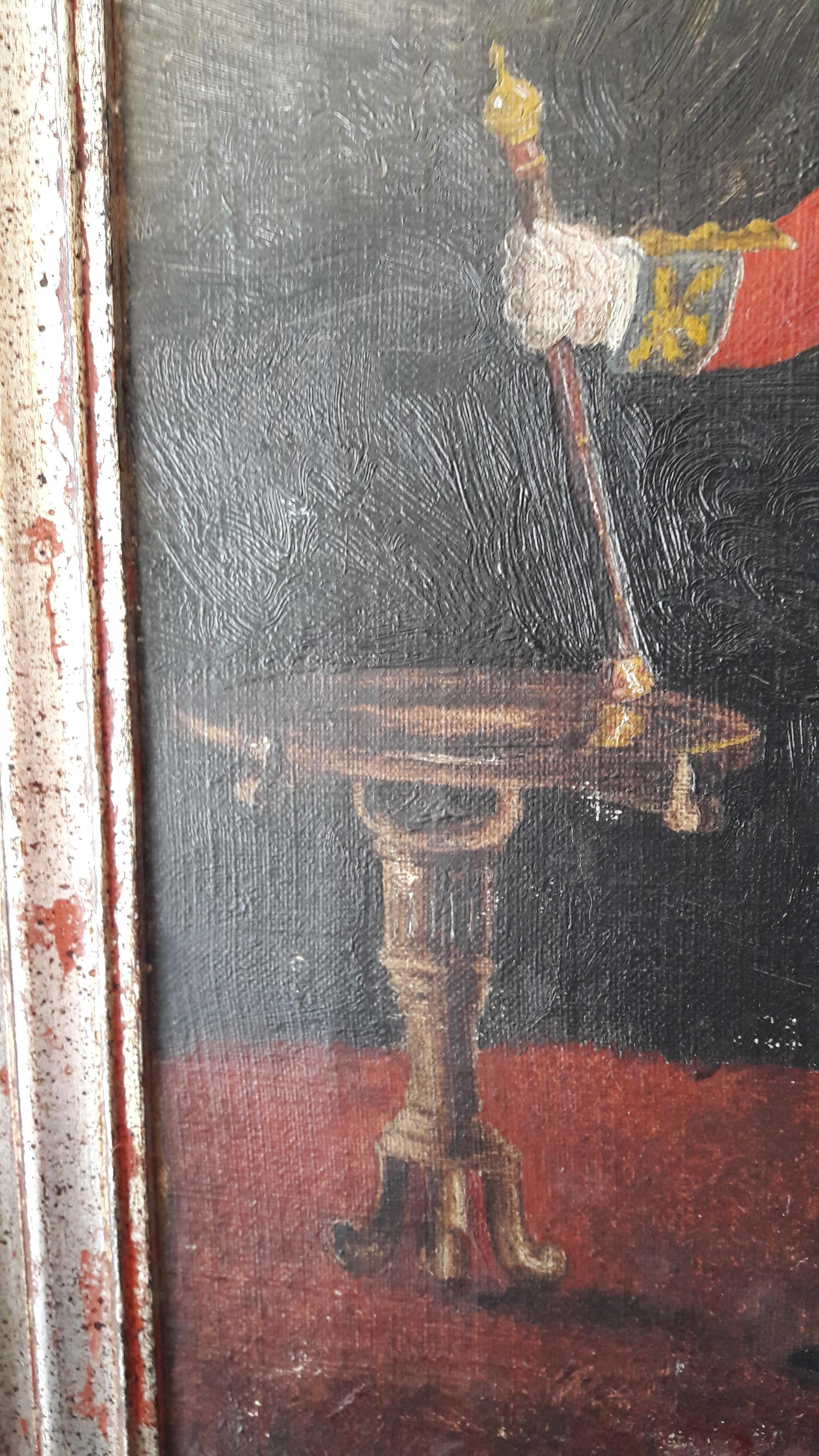 19th Century Oil of an Officer For Sale 1