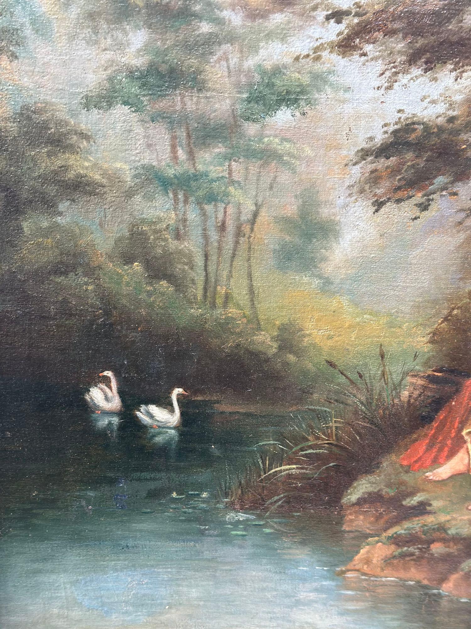 19th Century Oil on Board Painting by C. Schmidt In Good Condition For Sale In Los Angeles, CA