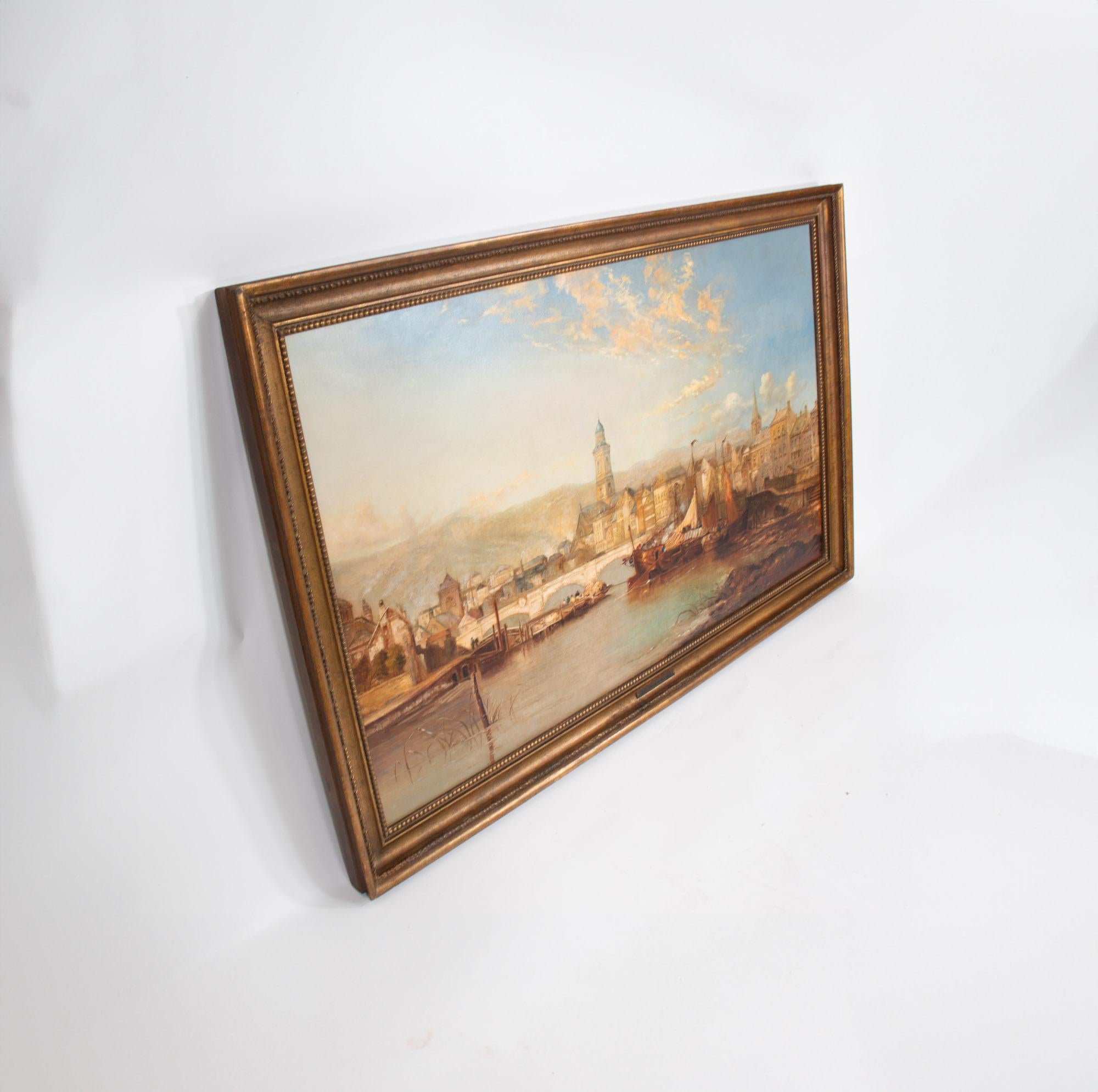 Victorien Huile sur toile du XIXe siècle Attribuée à James Webb de The Liege en vente