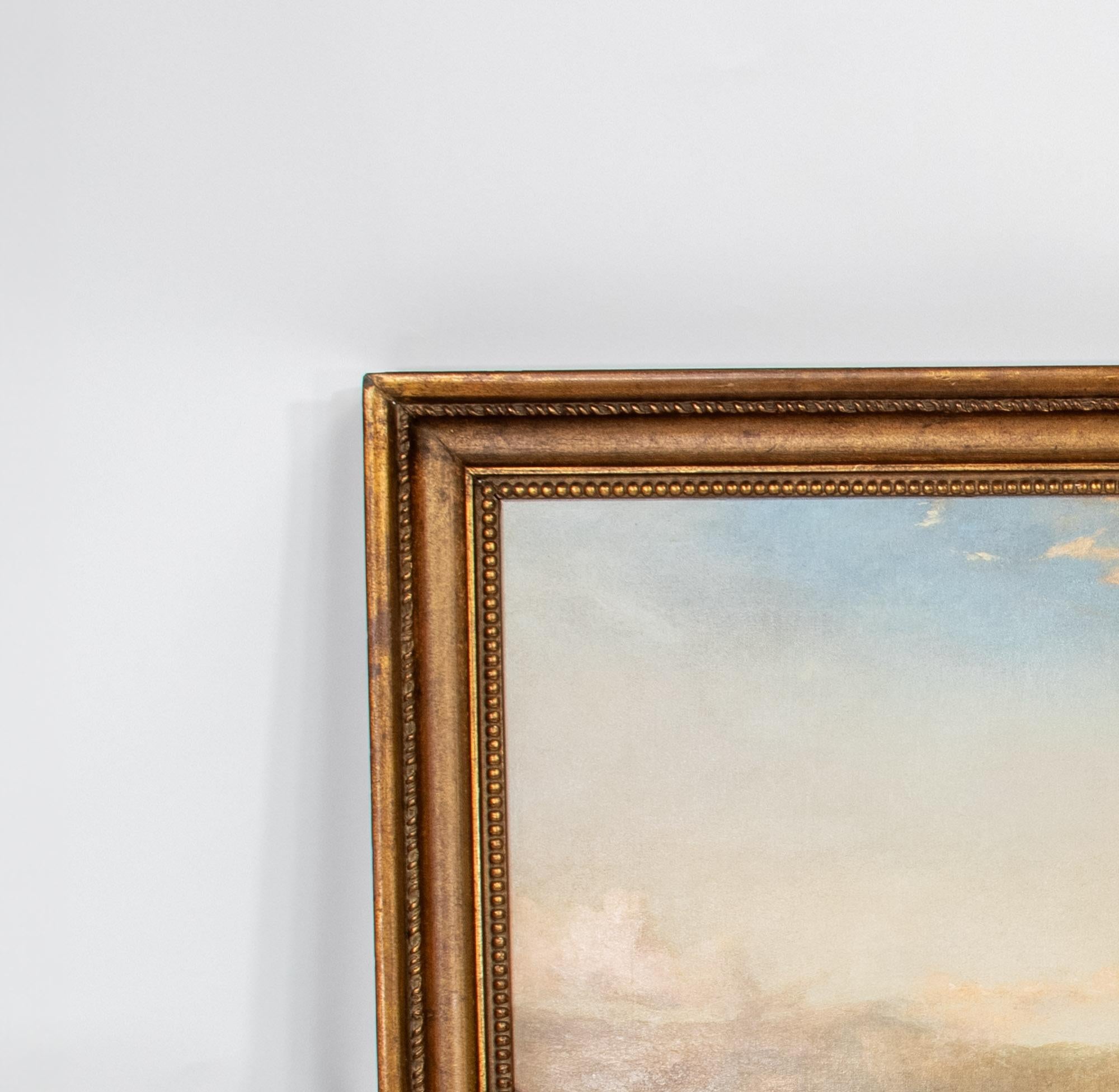 Huile sur toile du XIXe siècle Attribuée à James Webb de The Liege en vente 2