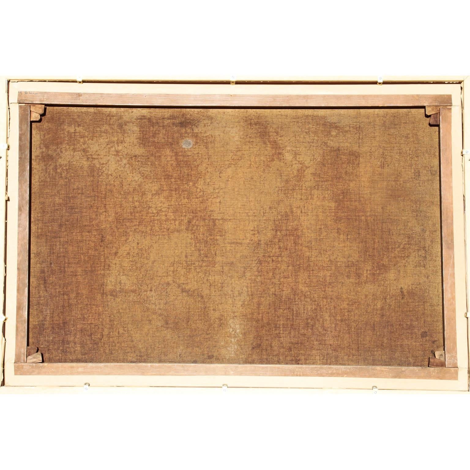Huile sur toile du XIXe siècle, Groupe de bacchantes, attribuée à Leopold Schmutzler en vente 1