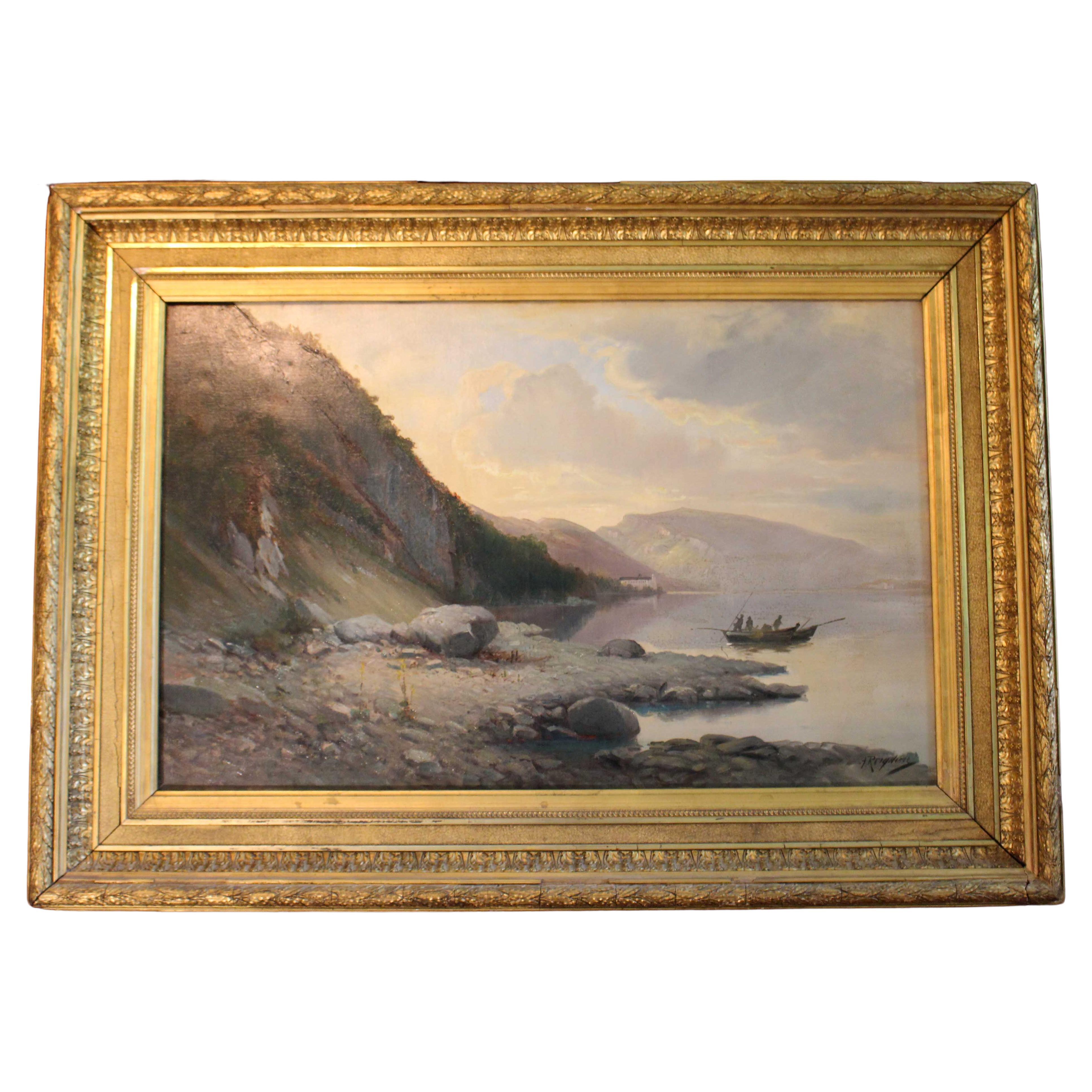 19th Century Oil on Canvas by Jean Marie Reignier For Sale at 1stDibs