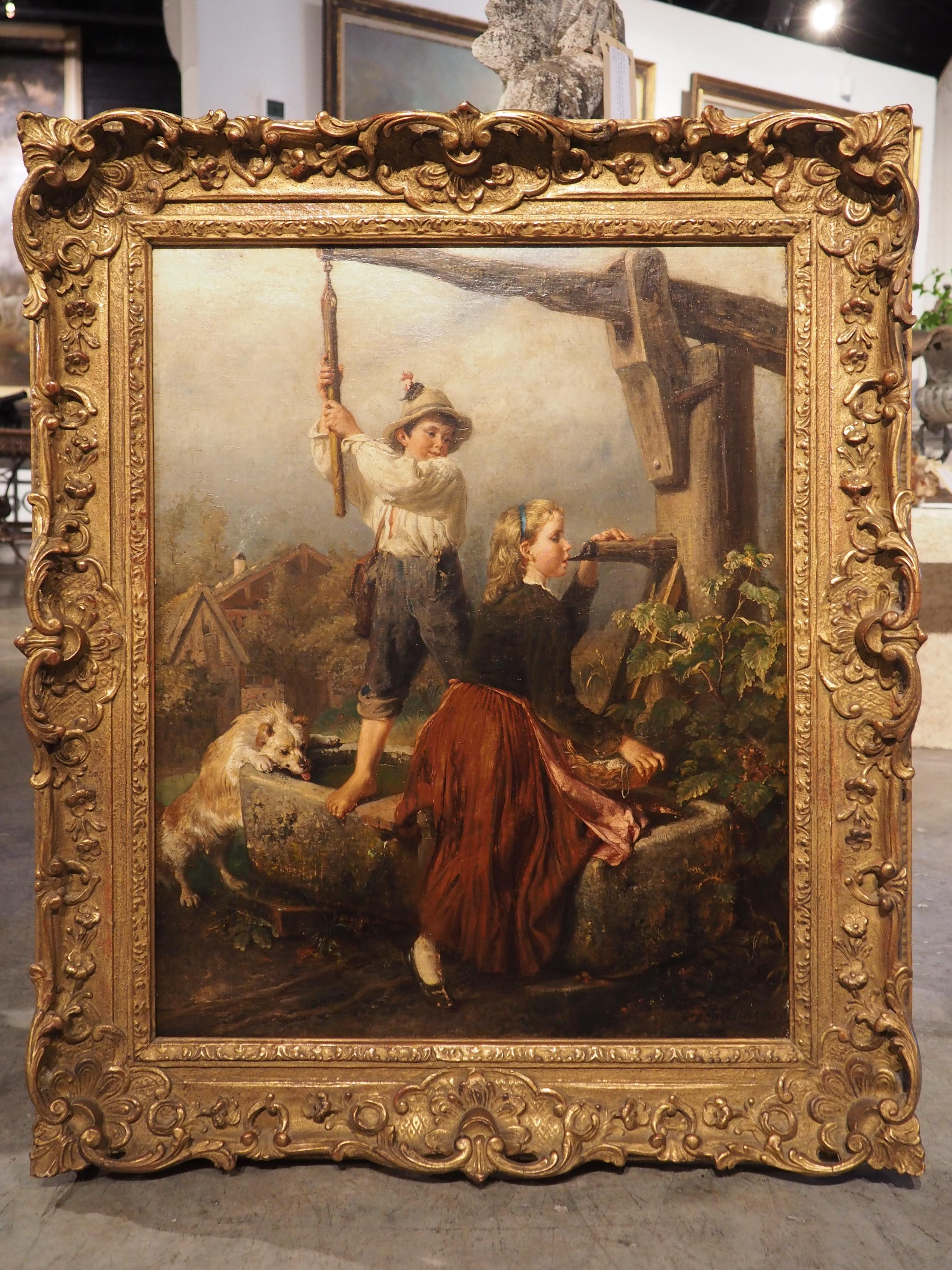 19th Century Oil on Canvas, 