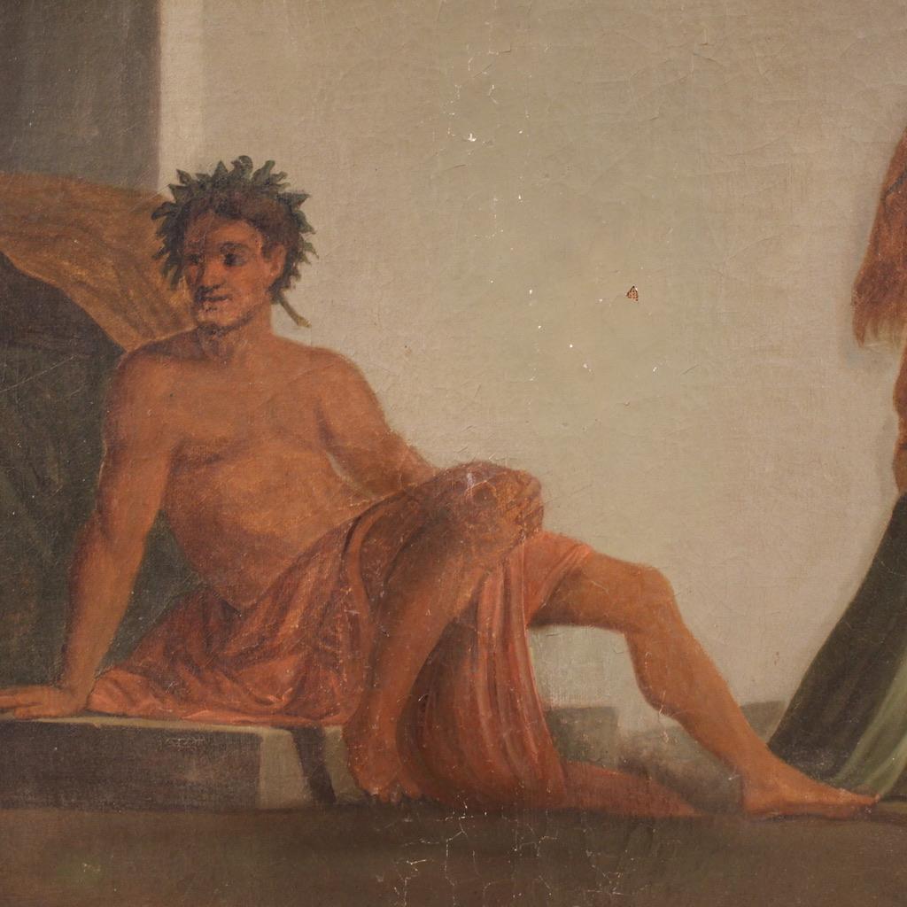 Olio su tela del XIX secolo Pittura mitologica francese Matrimonio Aldobrandini in vendita 2