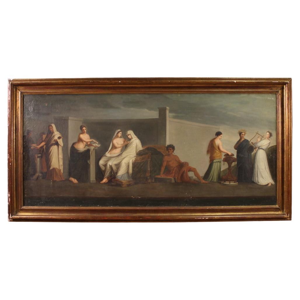 19. Jahrhundert Öl auf Leinwand Französisch mythologische Malerei Aldobrandini Hochzeit