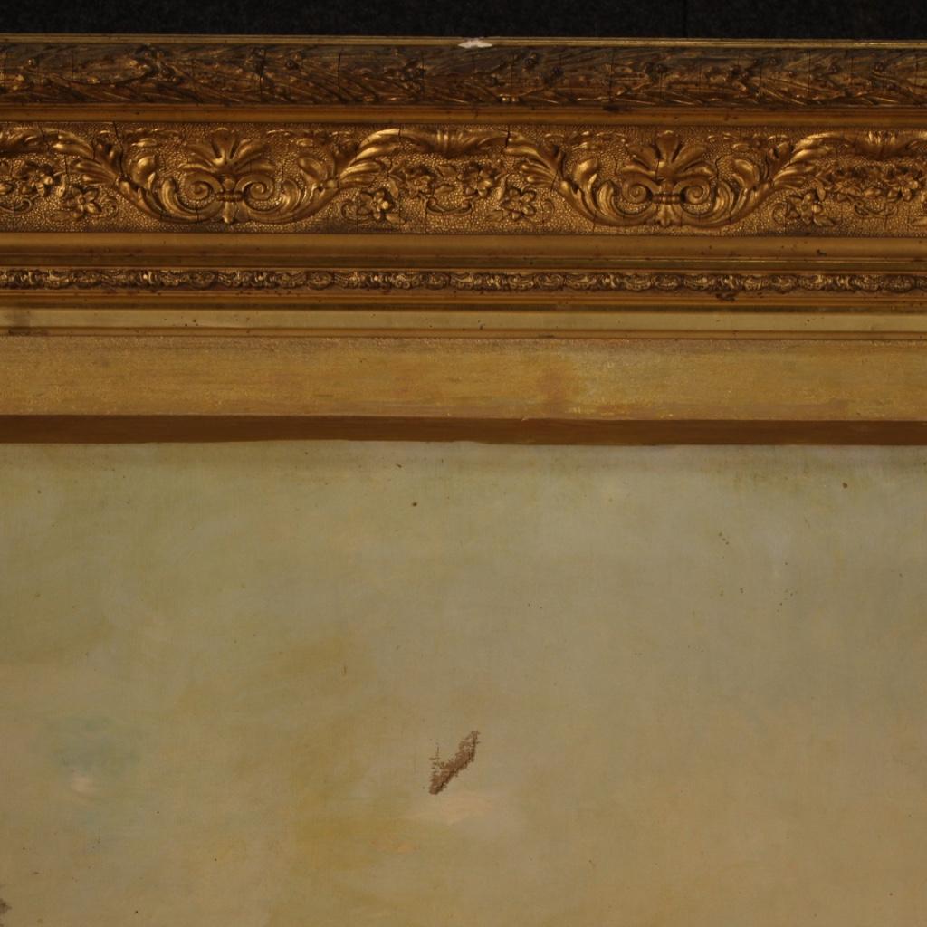 Peinture à l'huile sur toile française du 19ème siècle représentant un paysage, signée et datée, 1899 en vente 2