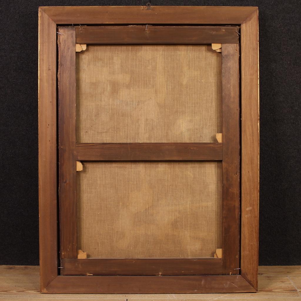 19. Jahrhundert Öl auf Leinwand Italienisch signiert Gemälde Genre-Szene, 1820 im Angebot 5