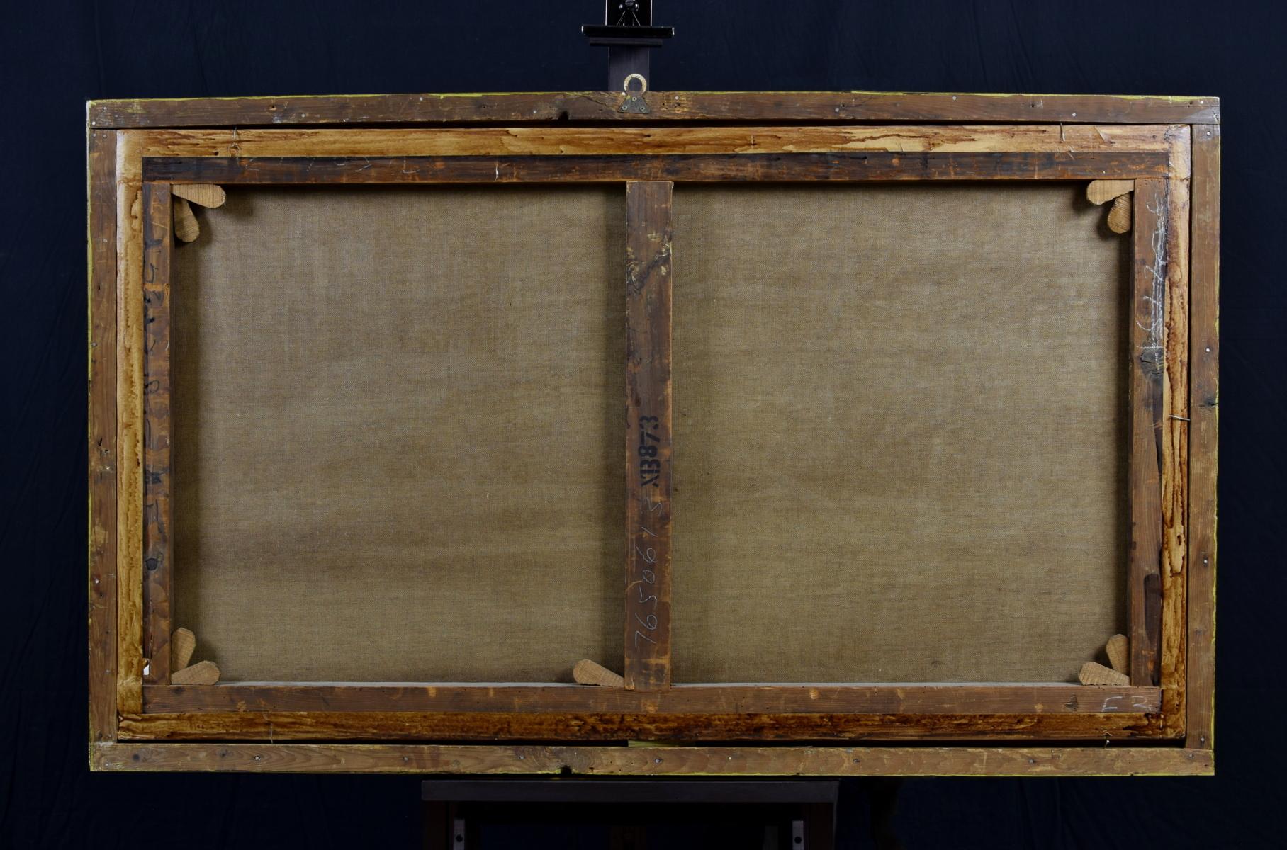 Siglo XIX, Óleo sobre lienzo, Vista italiana del Foro Boario de Roma en venta 7