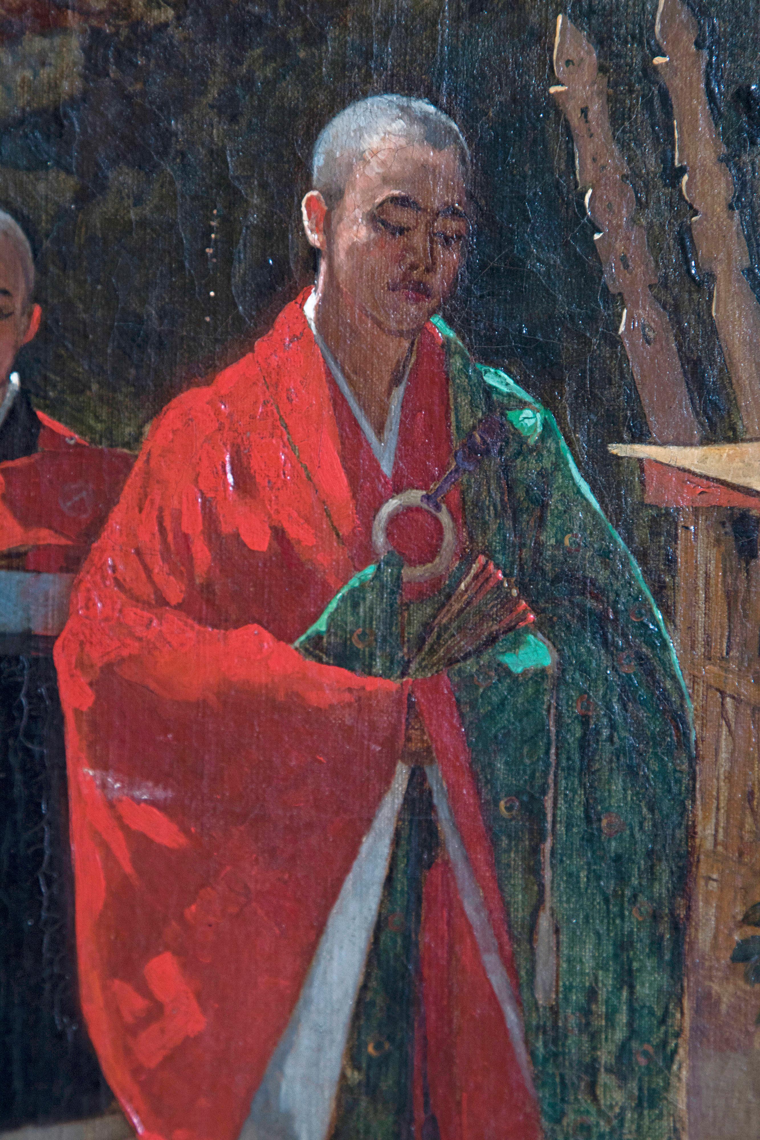 Japanese Monks in a Landscape by Francis Neydhart (Austrian, 1860-1948) 7