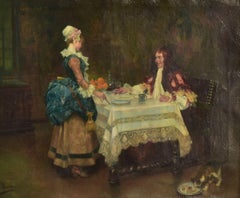 19th Century Oil on Canvas José Mirailles Darmanin Spanish School