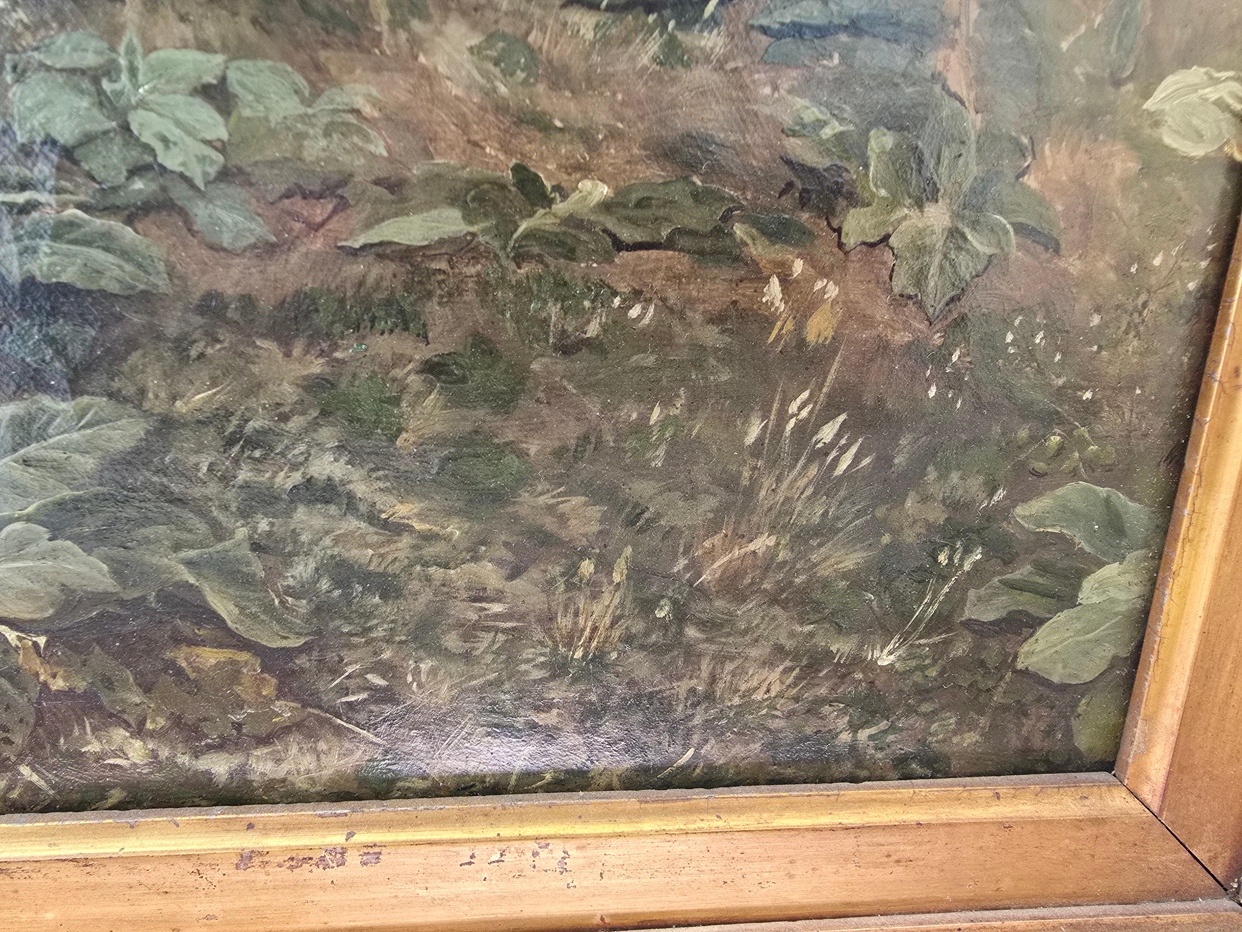 19. Jahrhundert Öl auf Leinwand Landschaft im Angebot 1