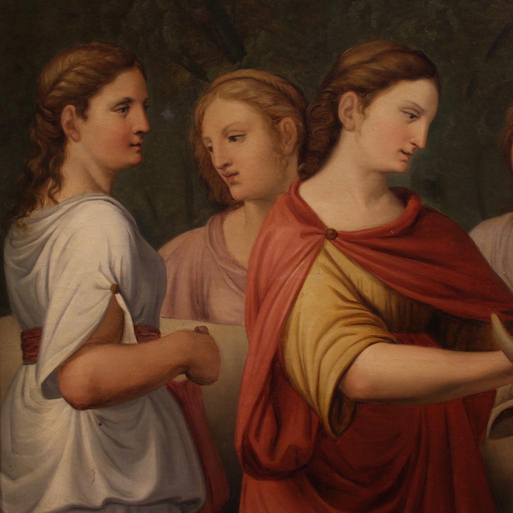 huile sur toile du XIXe siècle Peinture italienne mythologique Le viol d'Europe, 1820 en vente 4