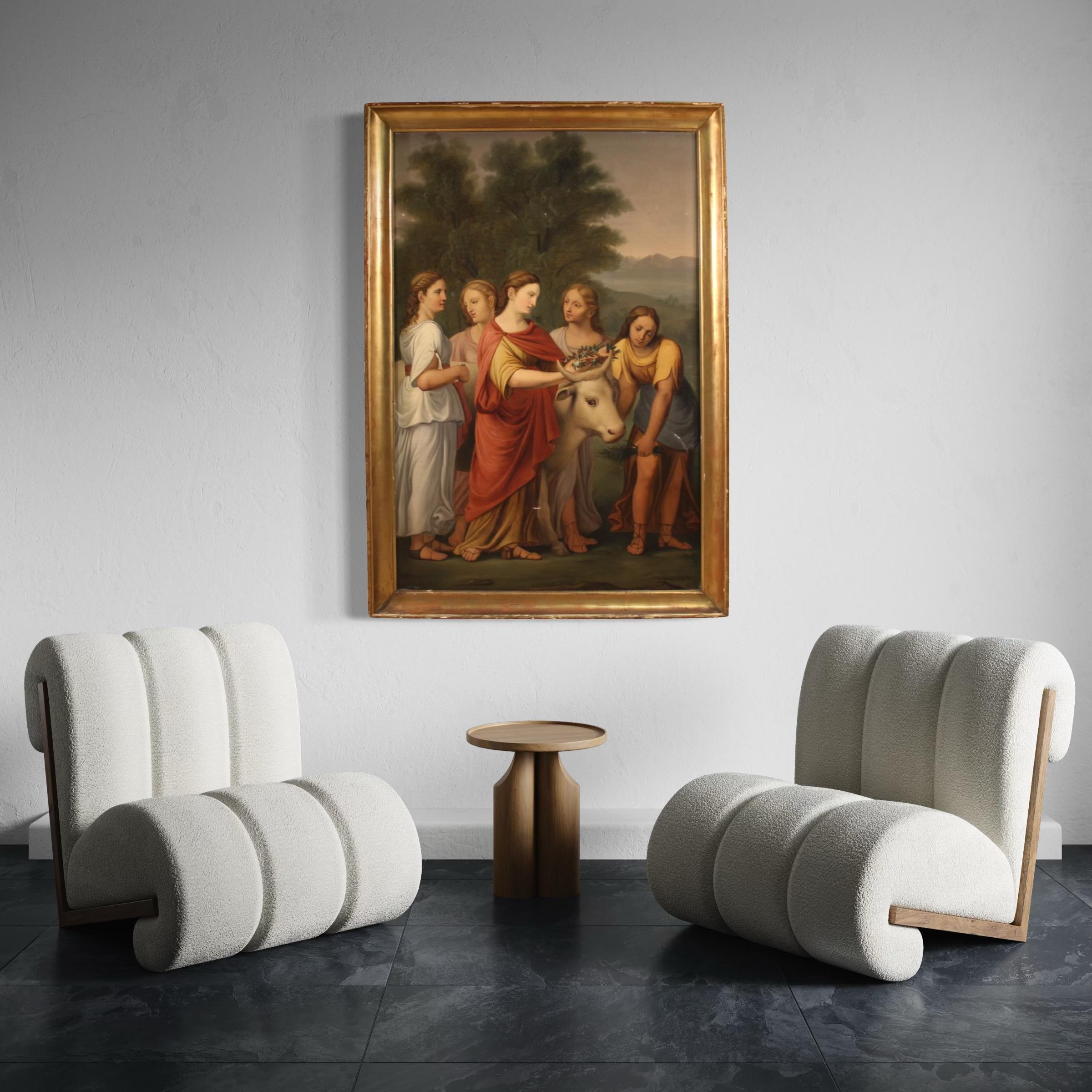 huile sur toile du XIXe siècle Peinture italienne mythologique Le viol d'Europe, 1820 en vente 1