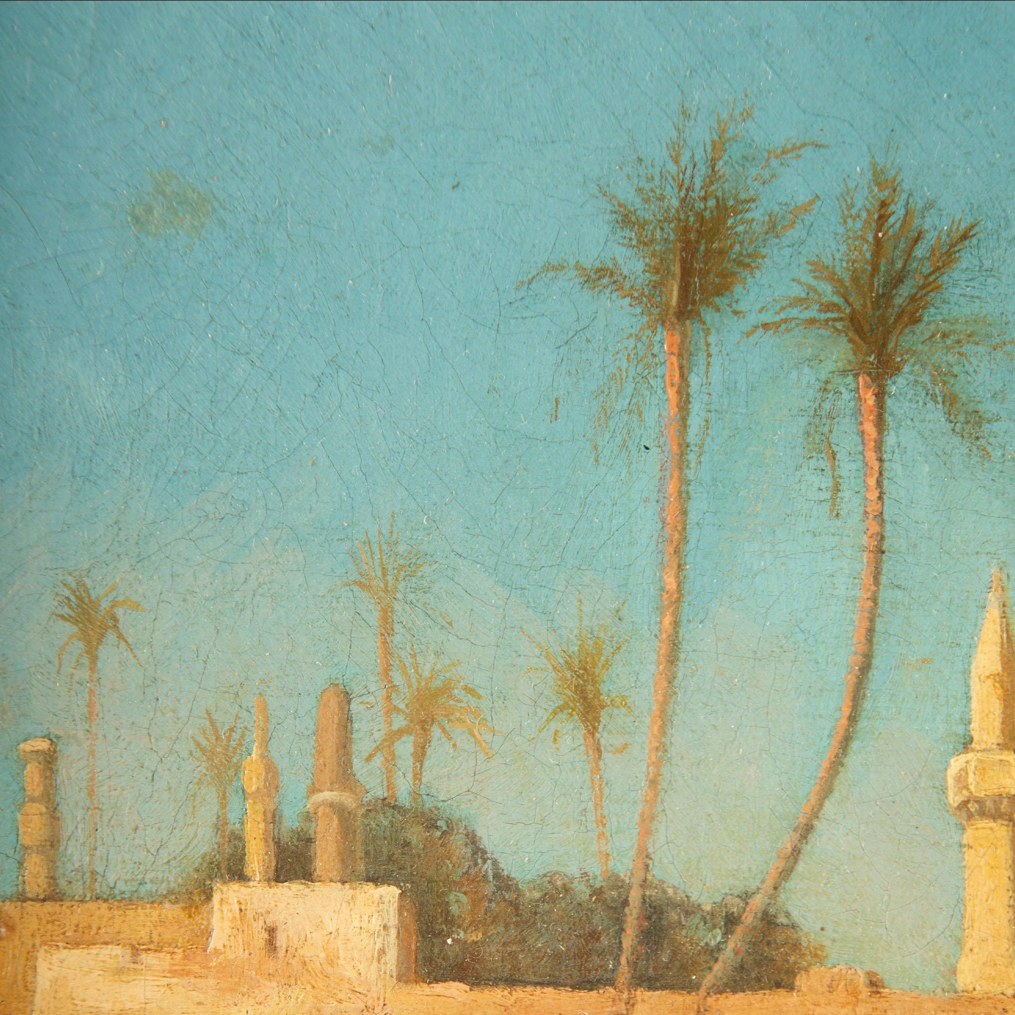 19th Century Oil on Canvas of a Seaside Signed E. Billet In Excellent Condition For Sale In New York, NY