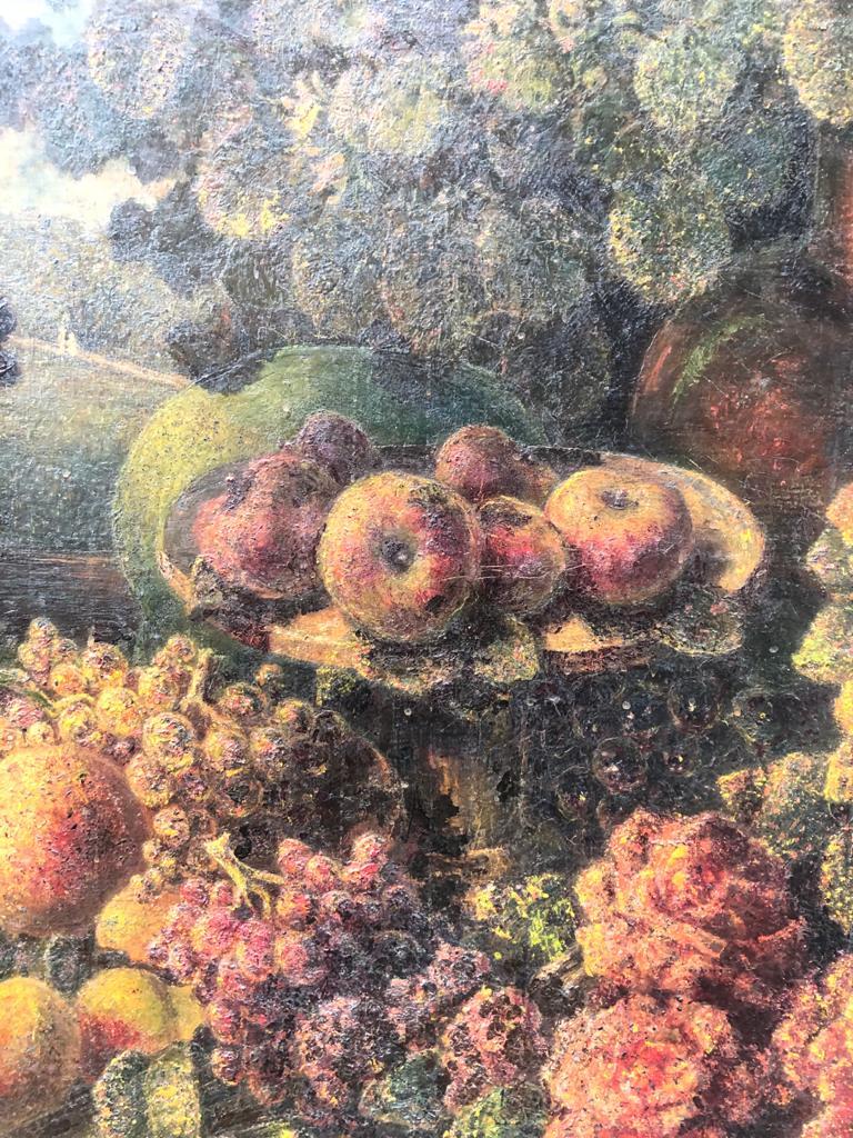 19th Century Oil on Canvas of Still Life For Sale 14