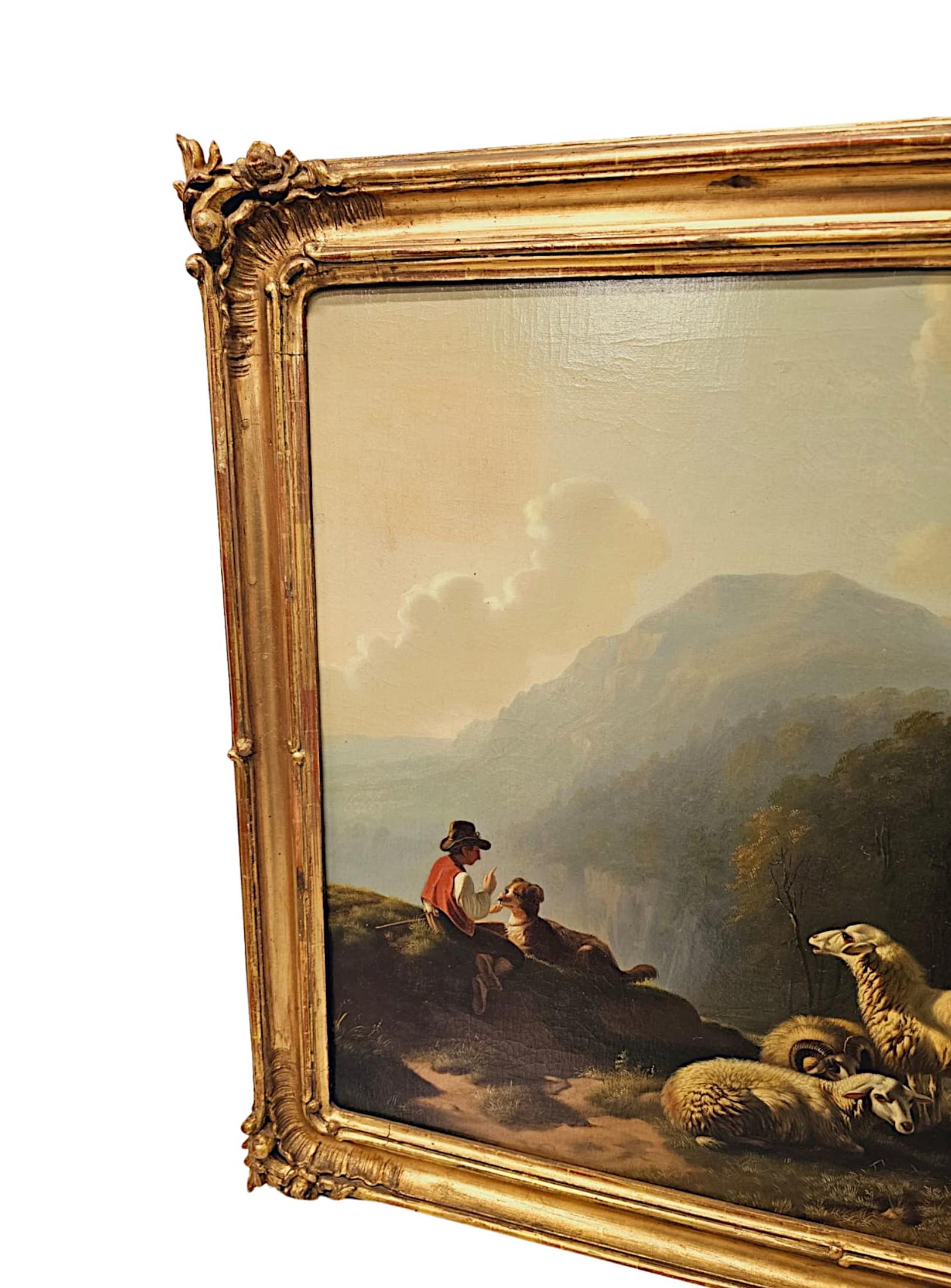 Pittura a olio su tela del XIX secolo In condizioni buone in vendita a Dublin, IE