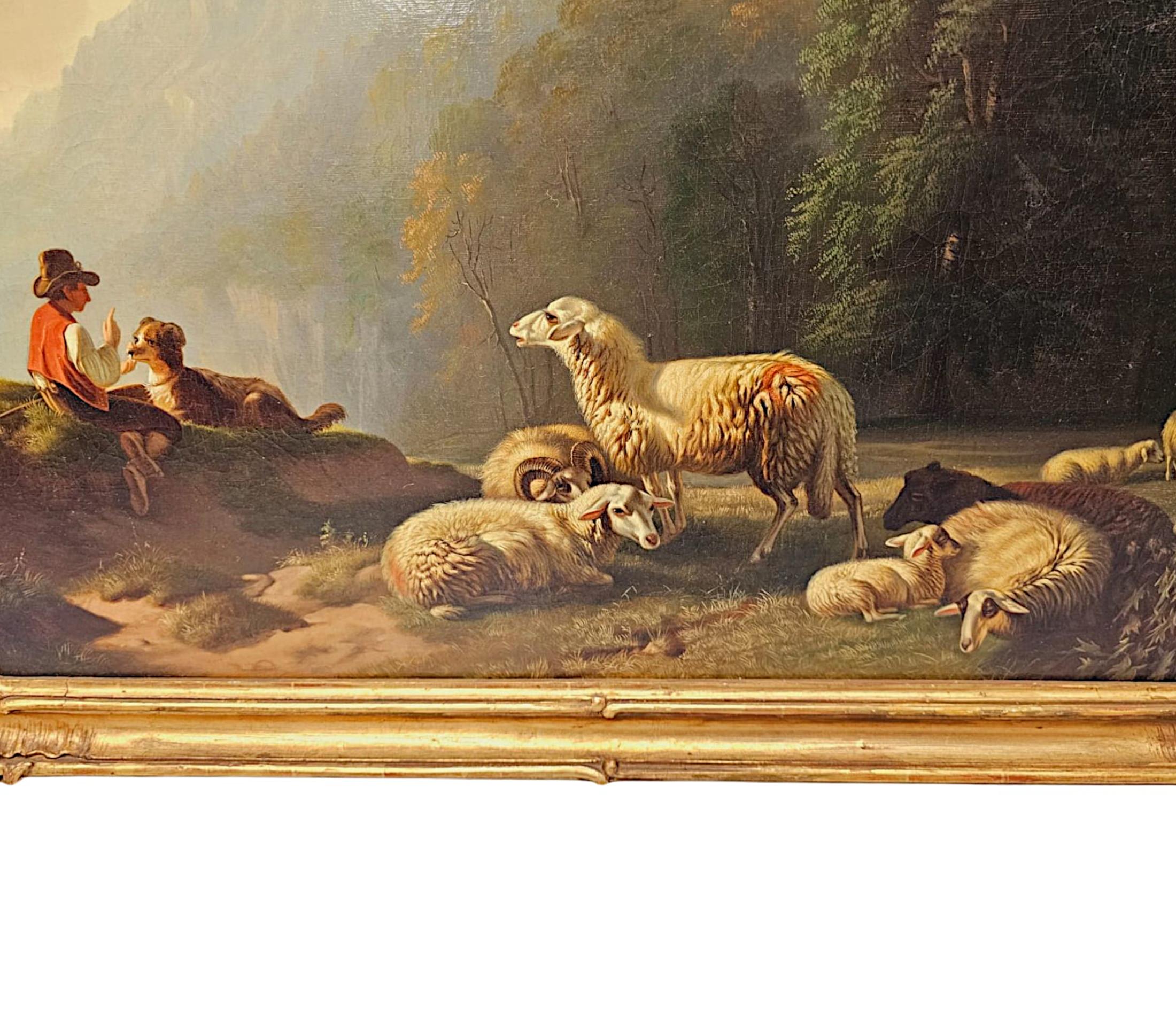 Tela Pittura a olio su tela del XIX secolo in vendita