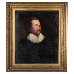 19th Century Oil on Canvas Portrait After Anthony Van Dyck