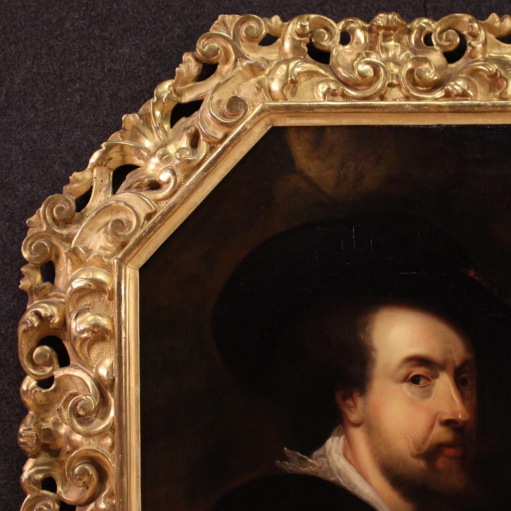 19. Jahrhundert Öl auf Leinwand Rubens Portrait Flemish Painting, 1820 im Angebot 6