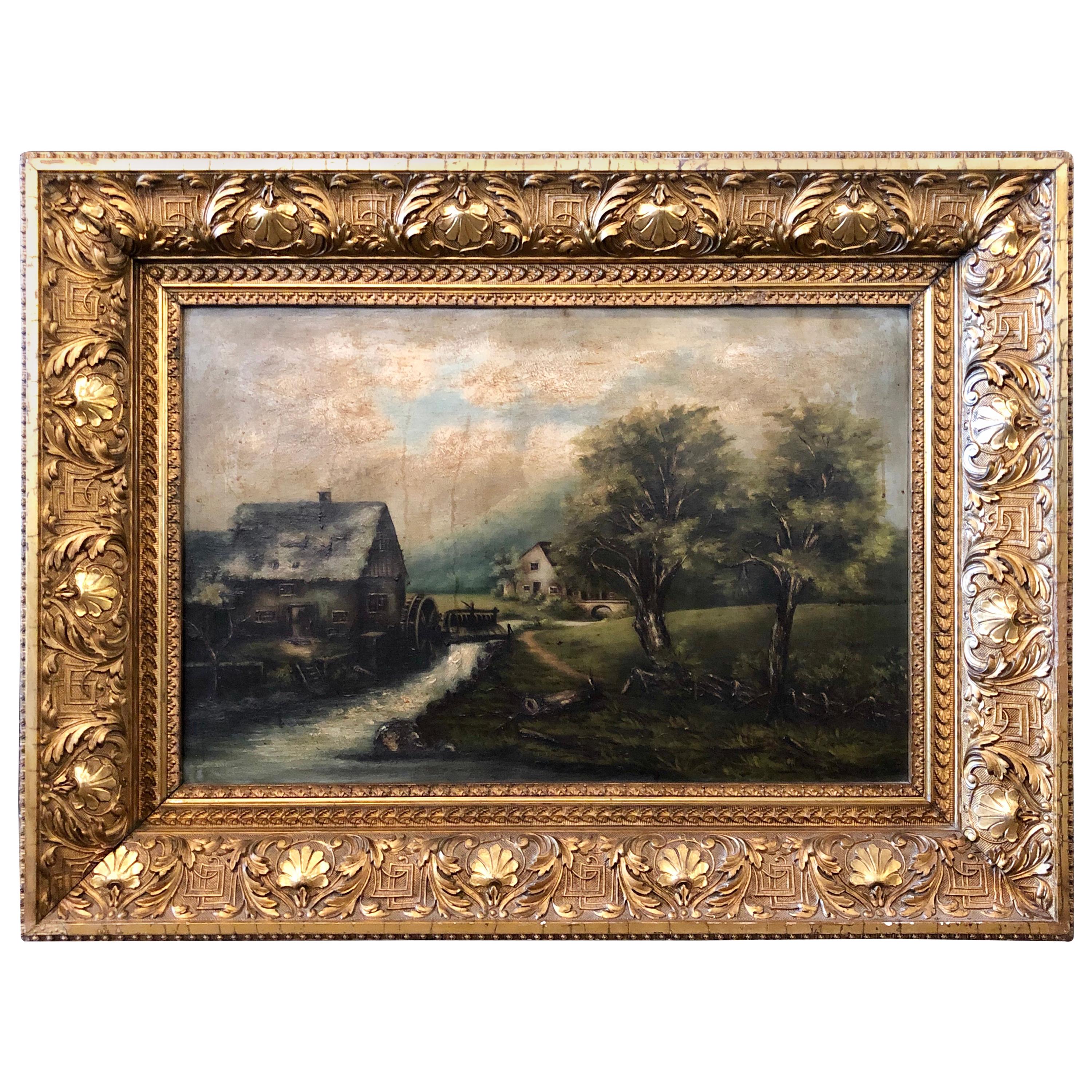 19th Century Oil on Canvas Signed G. Campbell Stoddard Dated 1896