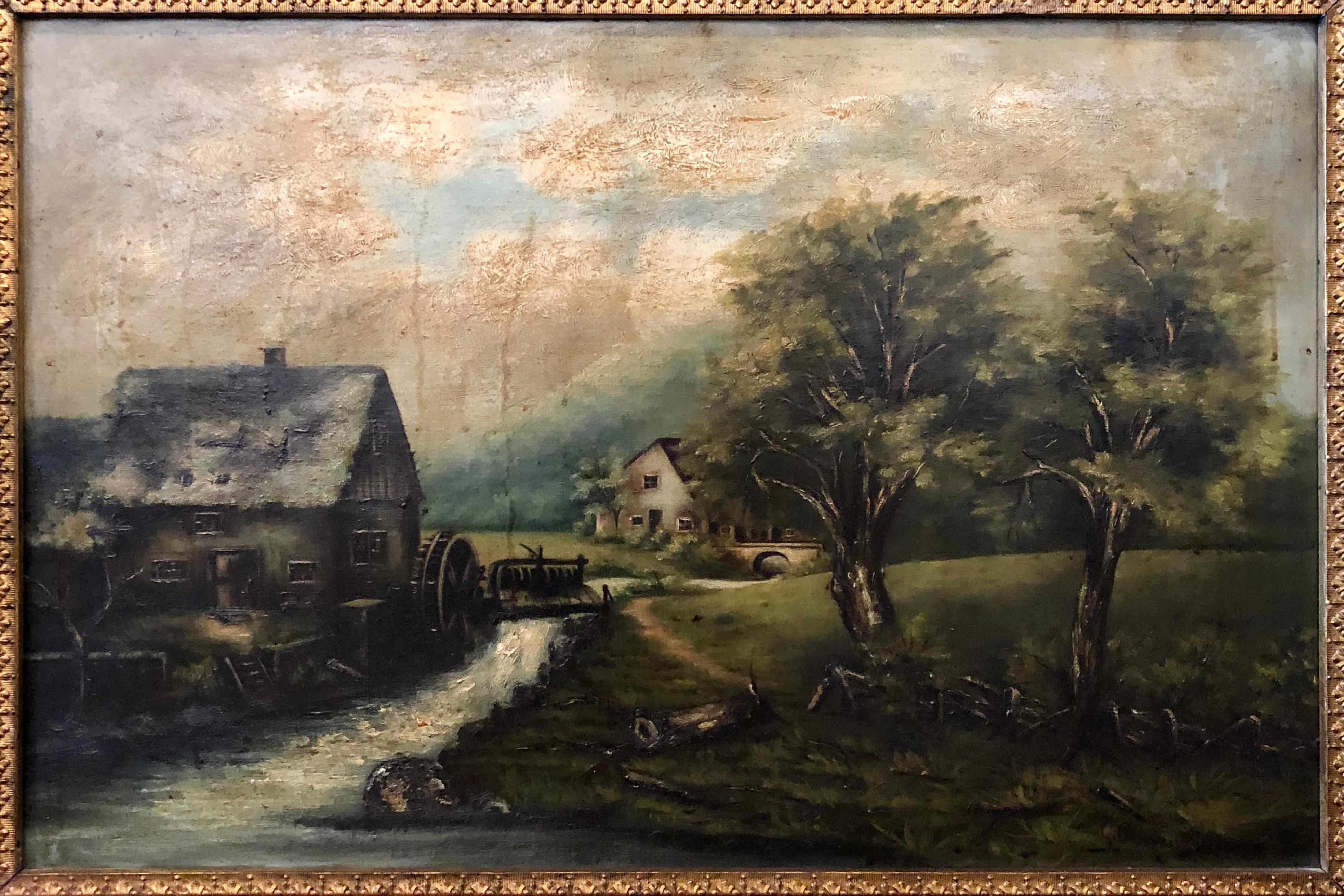 19th Century Oil on Canvas Signed G. Campbell Stoddard Dated 1896 In Good Condition In Stamford, CT