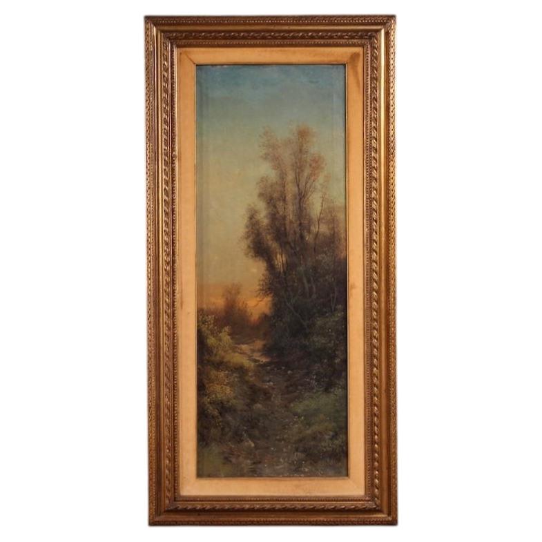 19th Century Oil on Canvas Signed Marko Landscape Painting, 1880