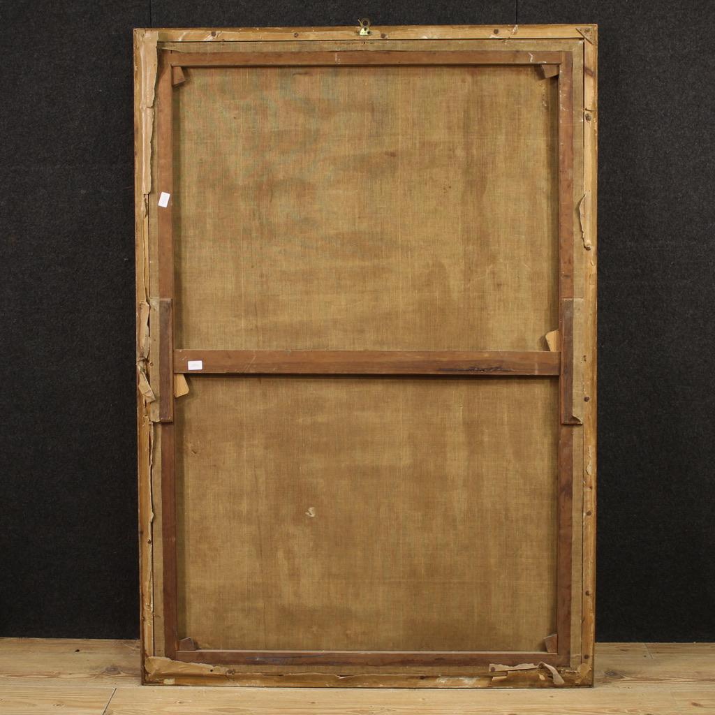 19. Jahrhundert Öl auf Leinwand Spanisch Heiliger Franz von Assisi Gemälde datiert 1865 im Angebot 4